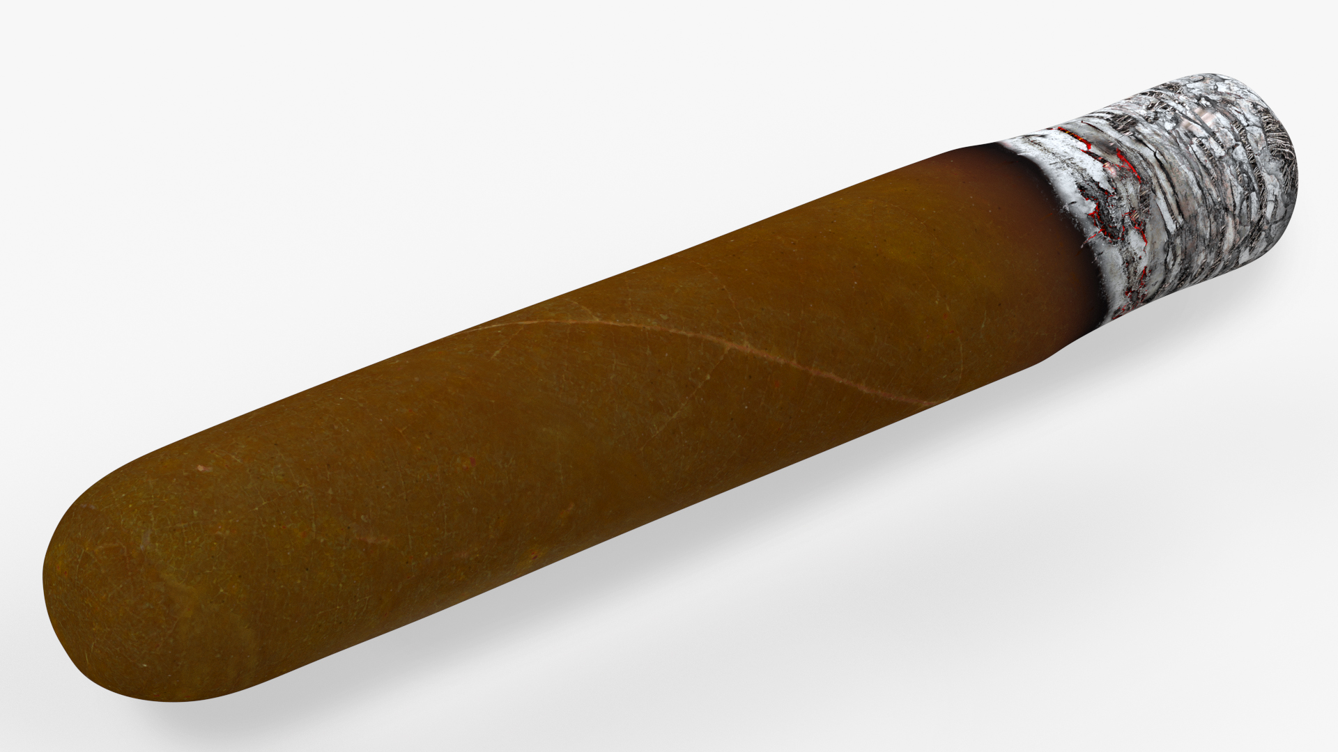 3D model Cuban Cigar Short Smoking