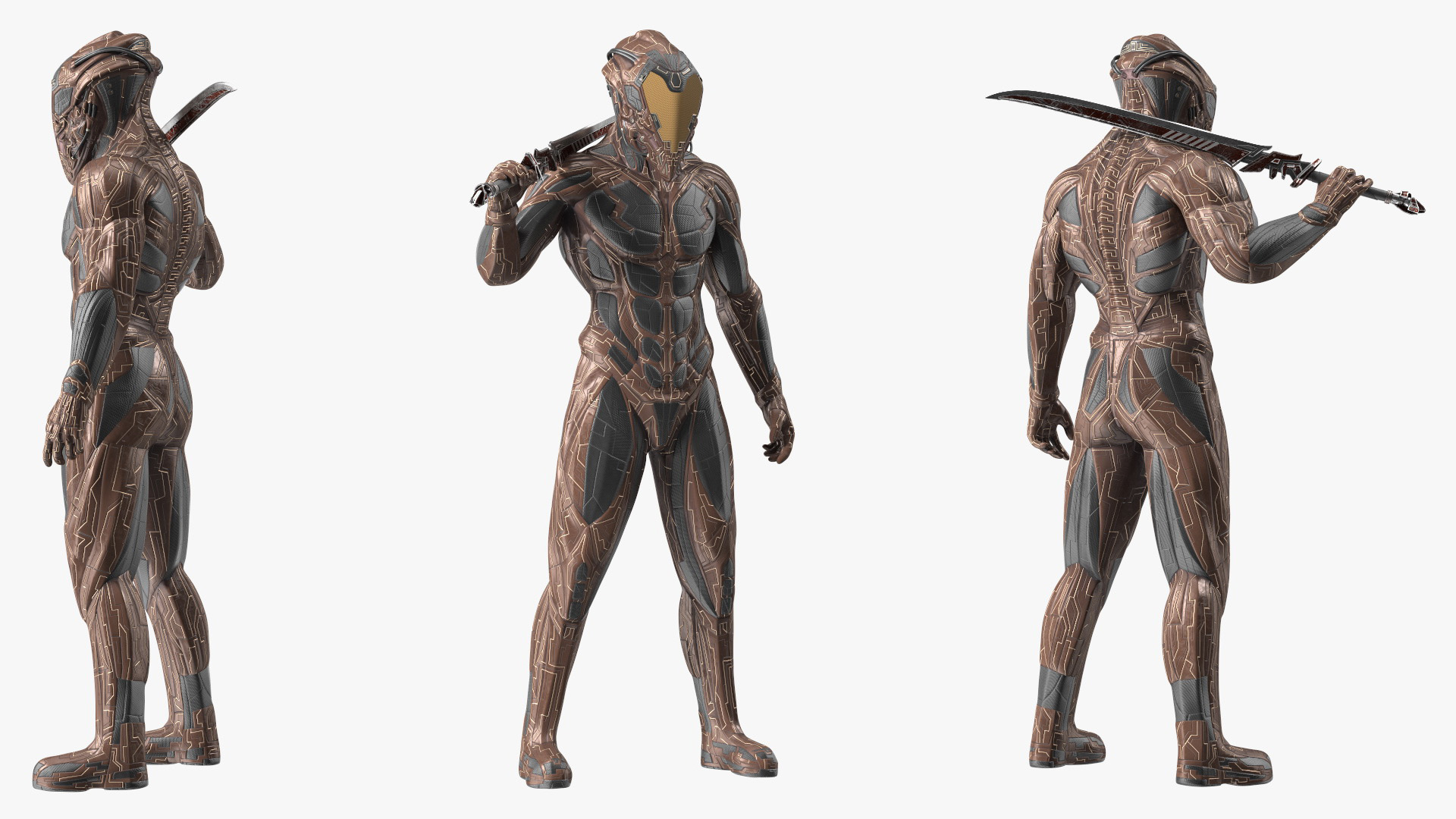 Teleportation Platform with Cosmic Soldier 3D