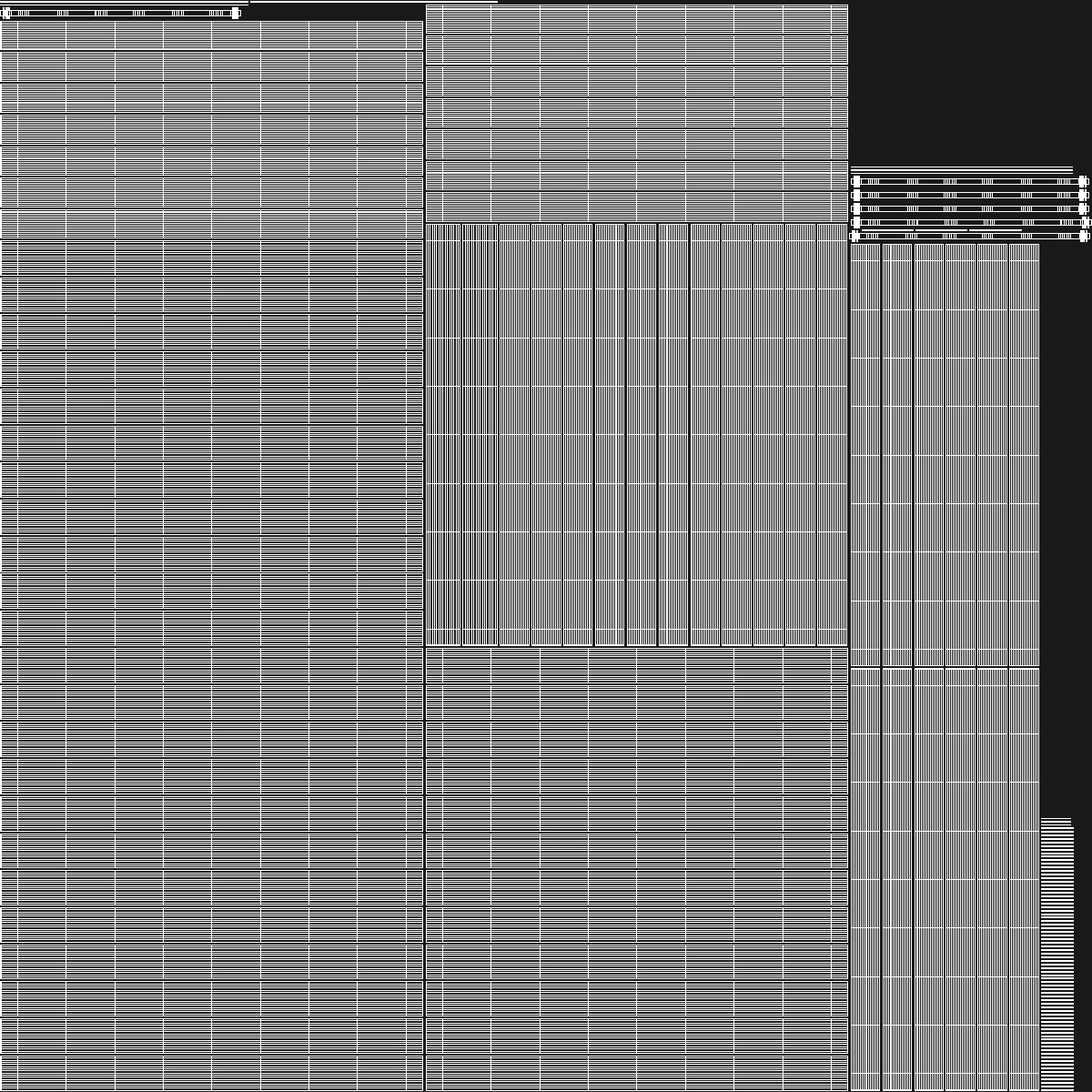 Steel Pipes Bundle 2 Meters 3D