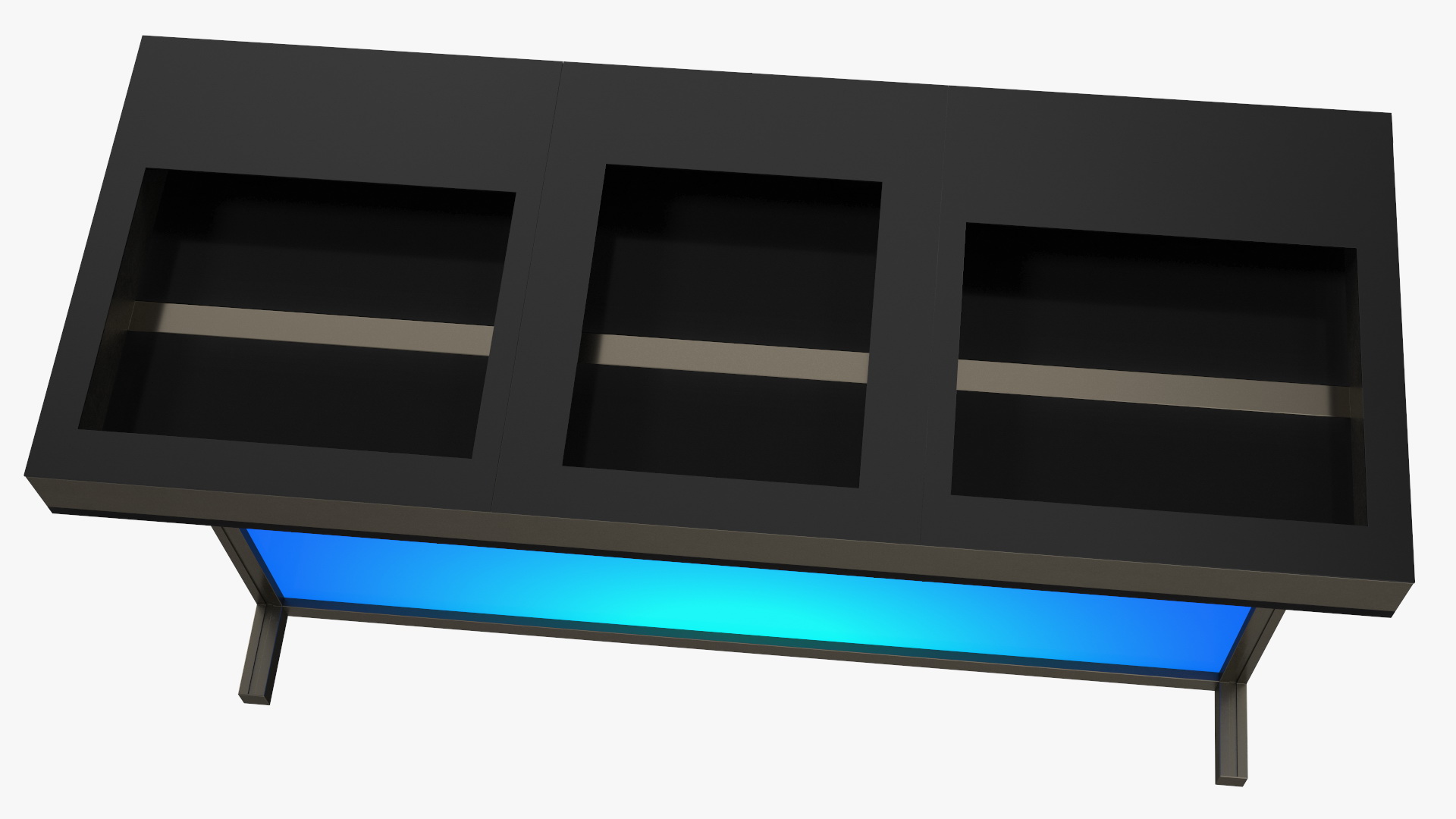 DJ Stand with Blue Lighting 3D