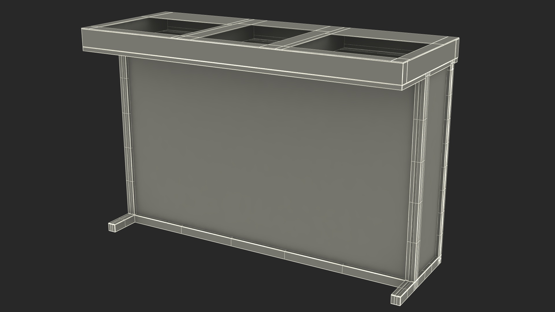 DJ Stand with Blue Lighting 3D