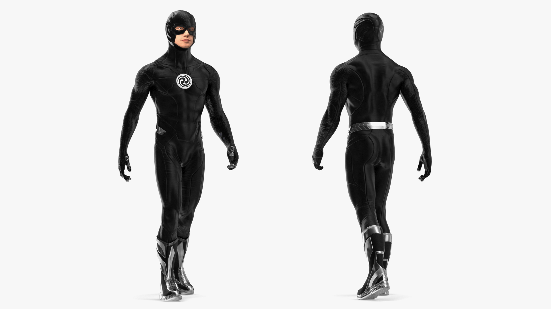 Masked Superhero Walking Pose 3D model