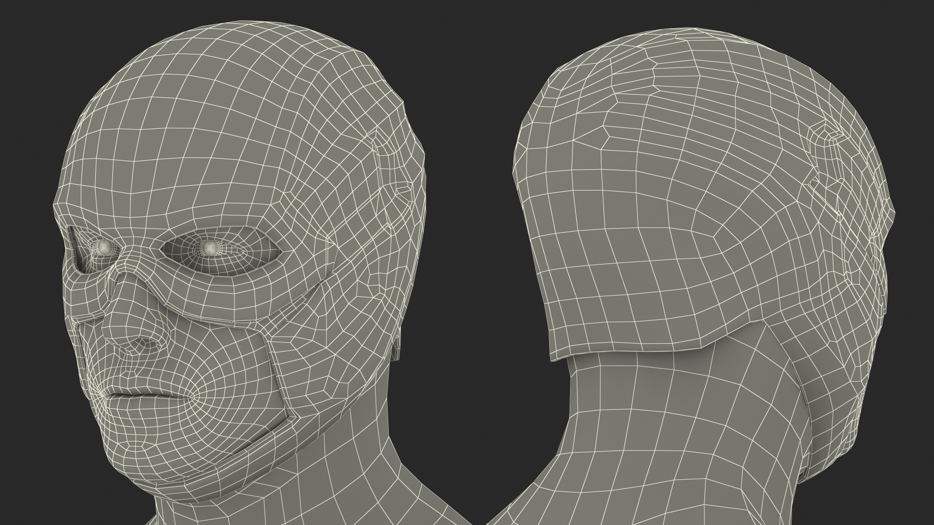 Masked Superhero Walking Pose 3D model