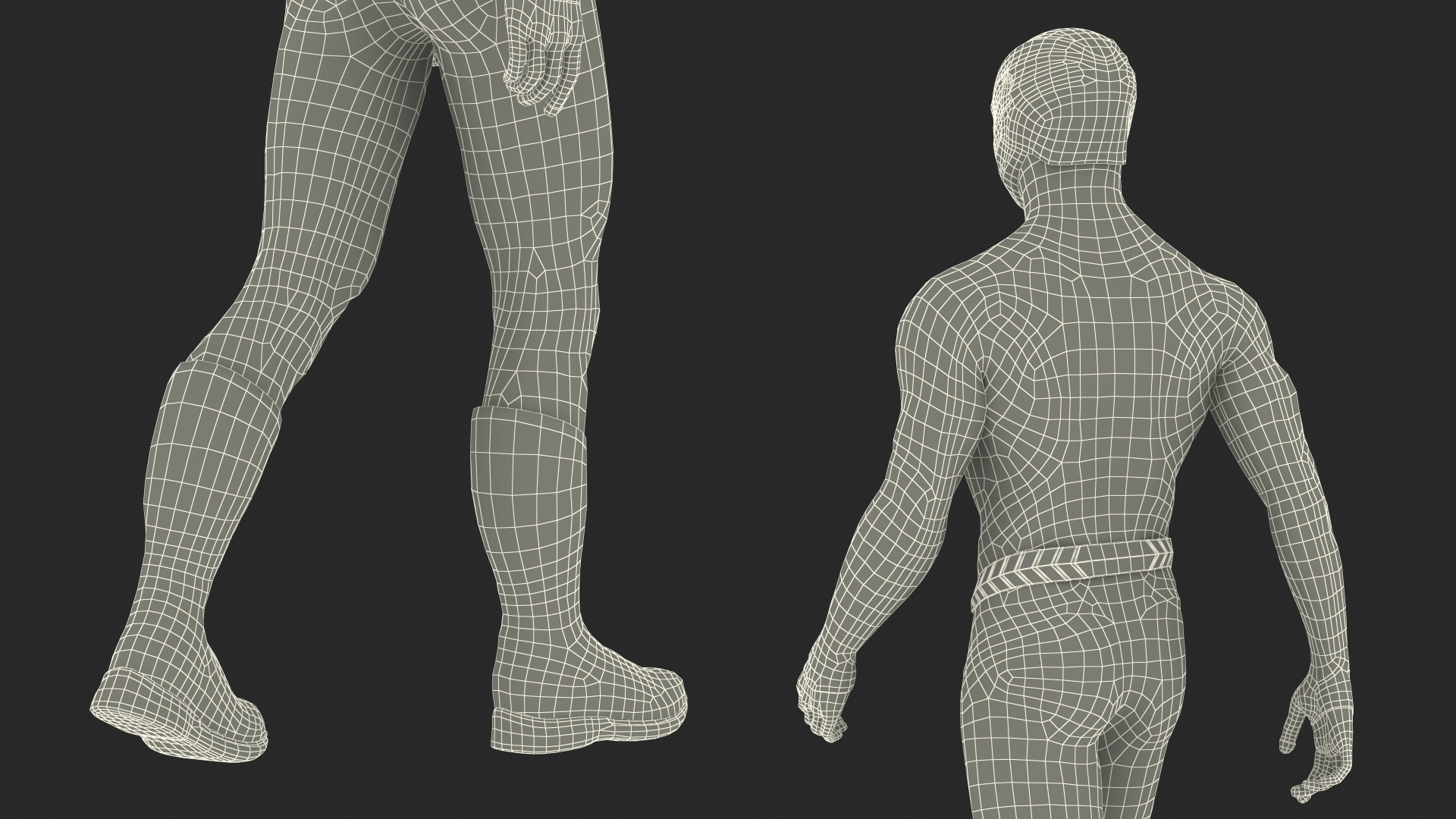 Masked Superhero Walking Pose 3D model