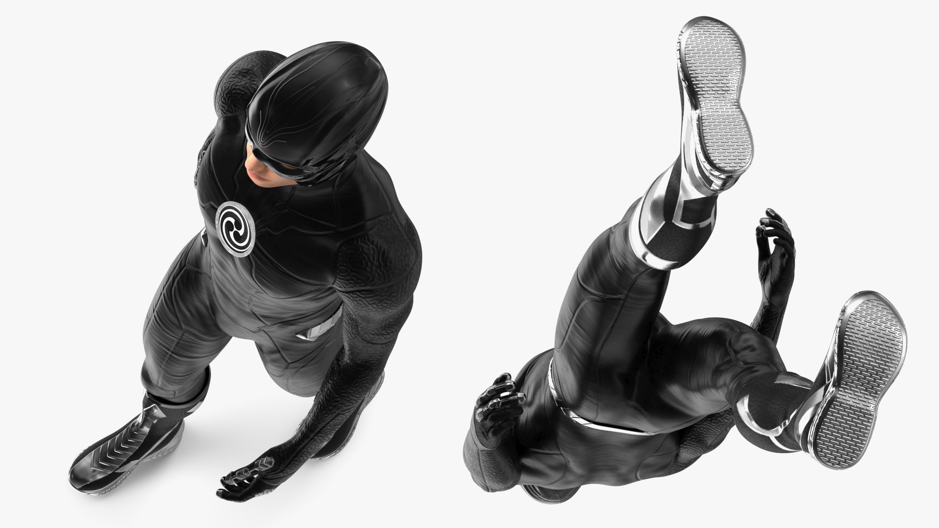 Masked Superhero Walking Pose 3D model