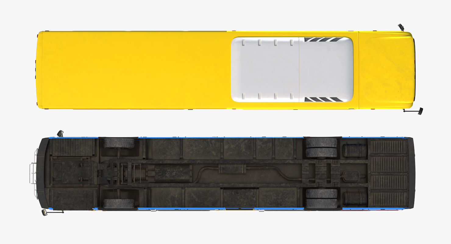 3D model Bus Nabi Model 416 NYC Airport Express Rigged