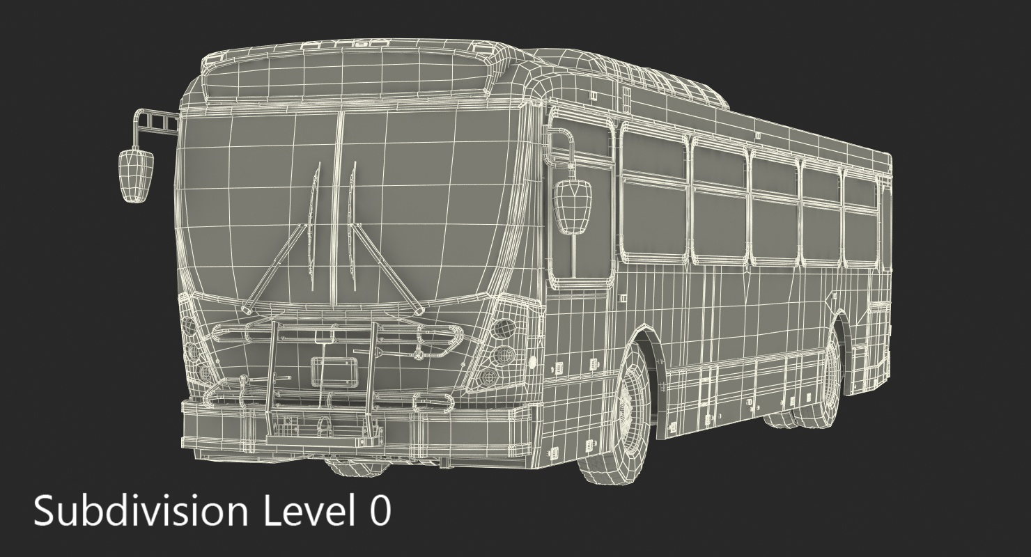 3D model Bus Nabi Model 416 NYC Airport Express Rigged