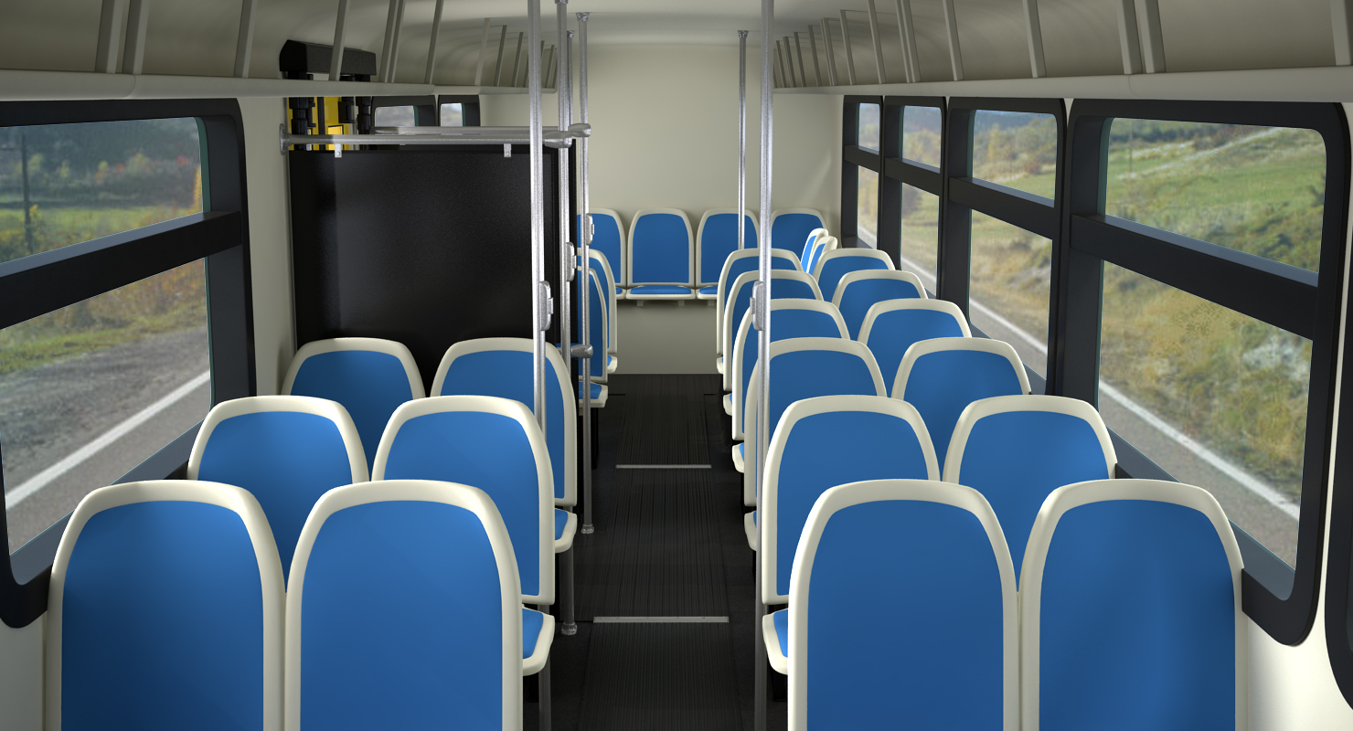 3D model Bus Nabi Model 416 NYC Airport Express Rigged