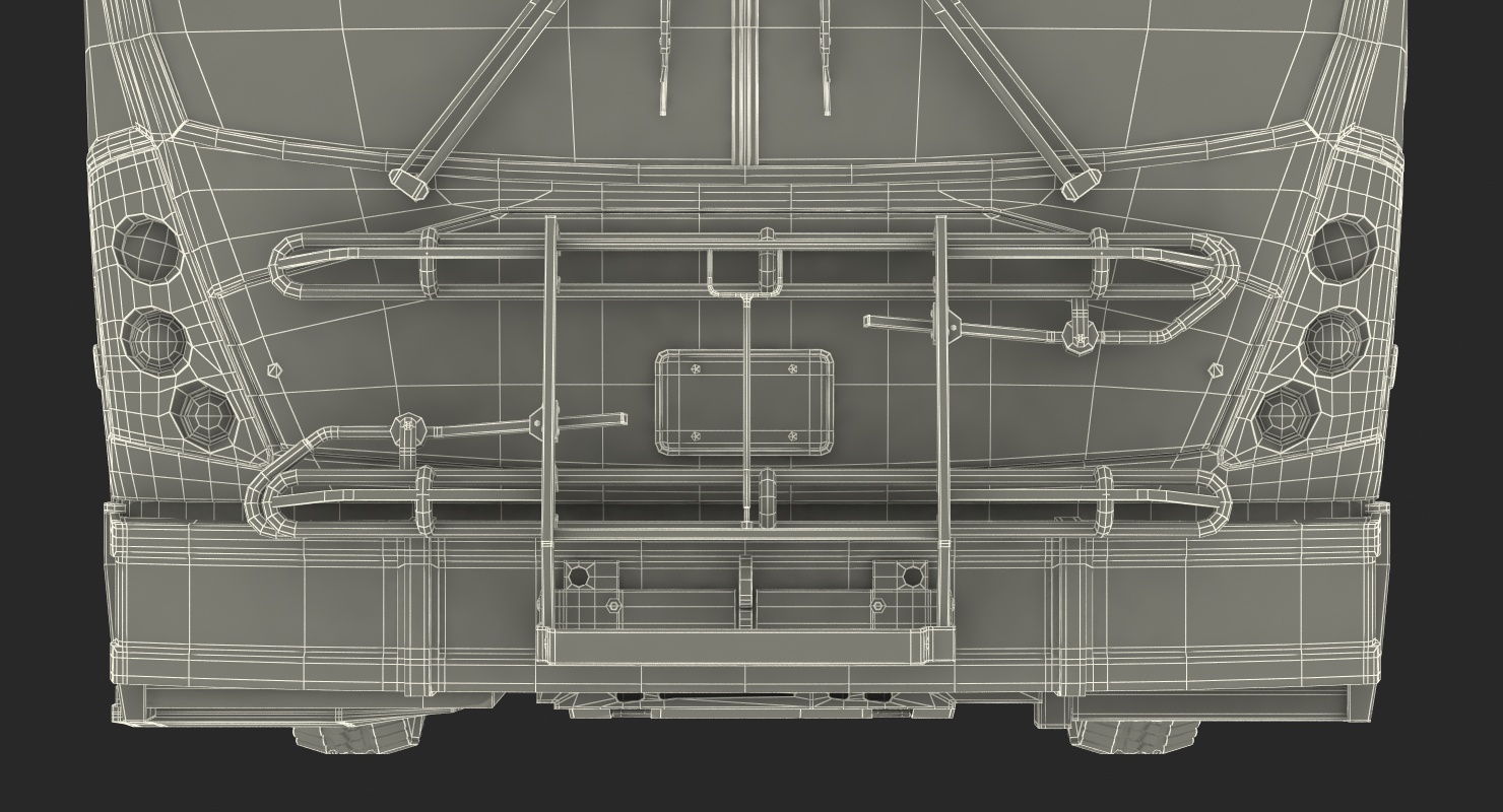 3D model Bus Nabi Model 416 NYC Airport Express Rigged