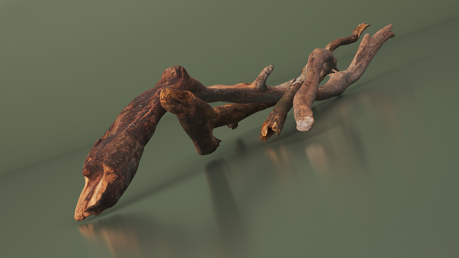 3D model Heap of Dry Branches