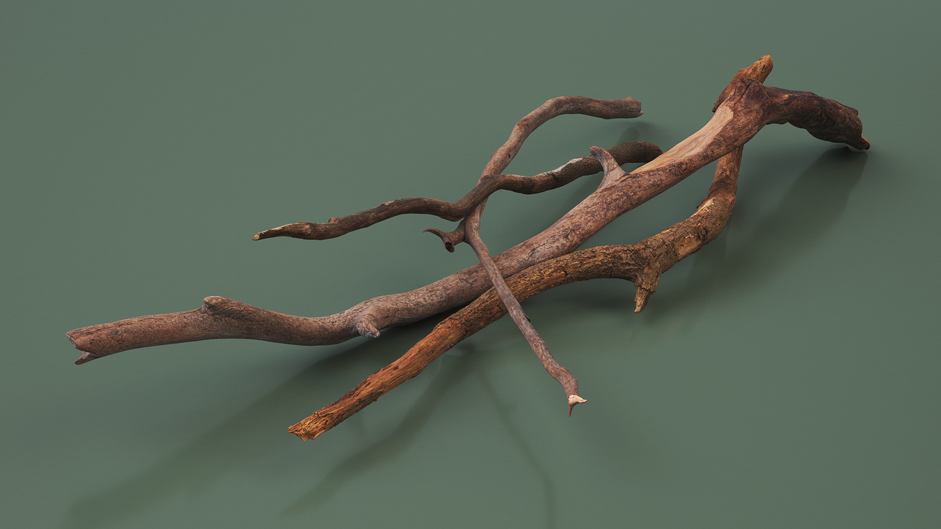3D model Heap of Dry Branches