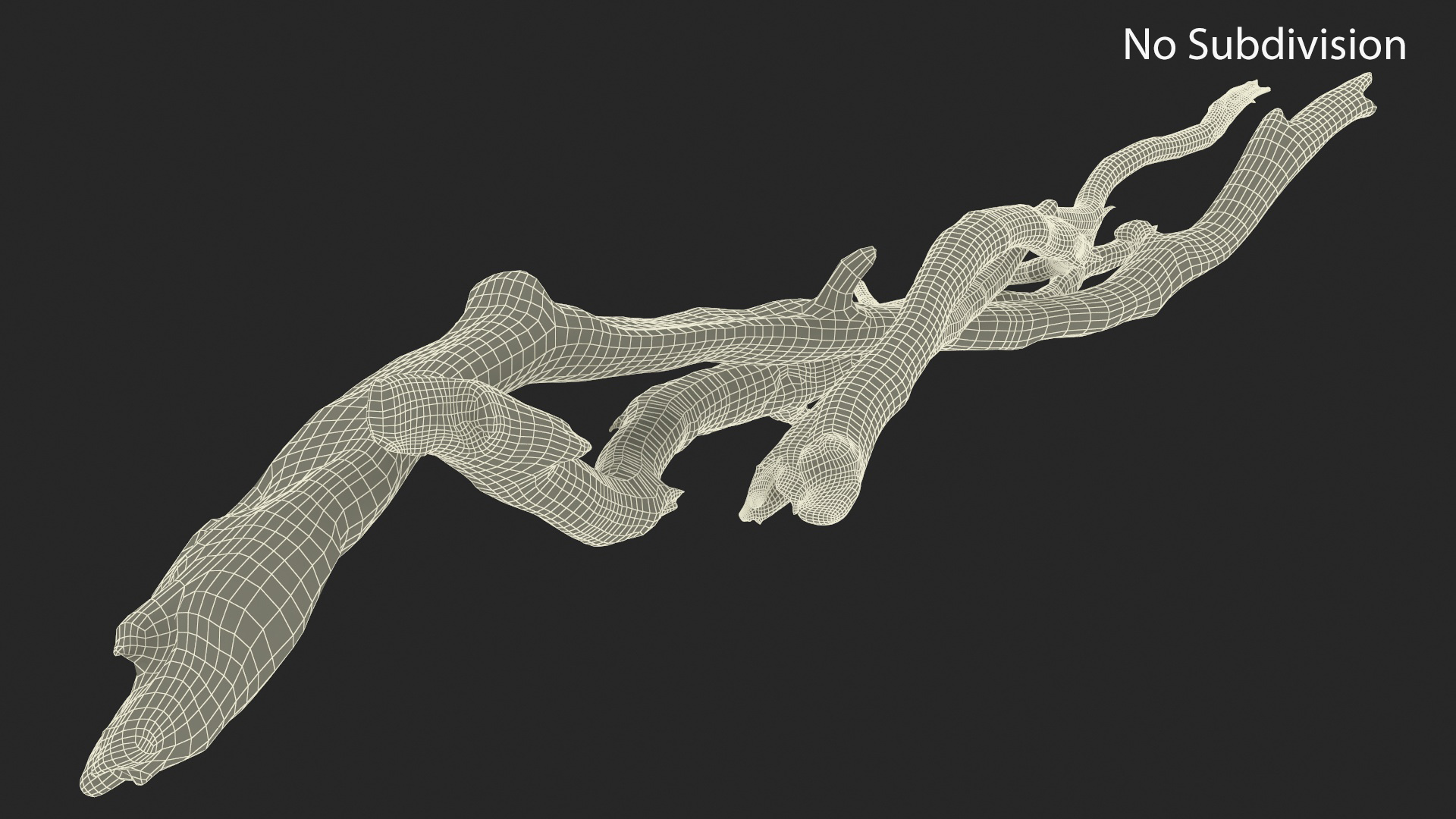 3D model Heap of Dry Branches