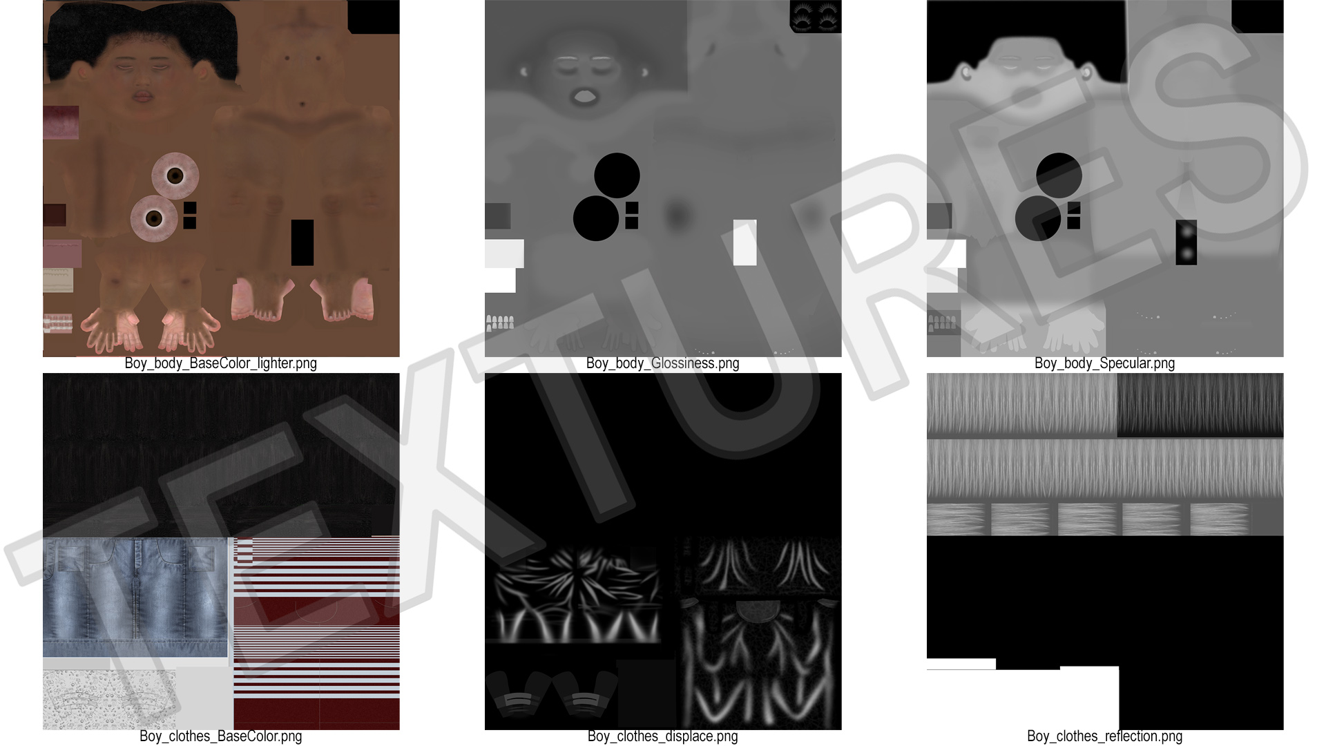 Toddler Black Boy Light Skin in Casual Outfit Standing 3D model