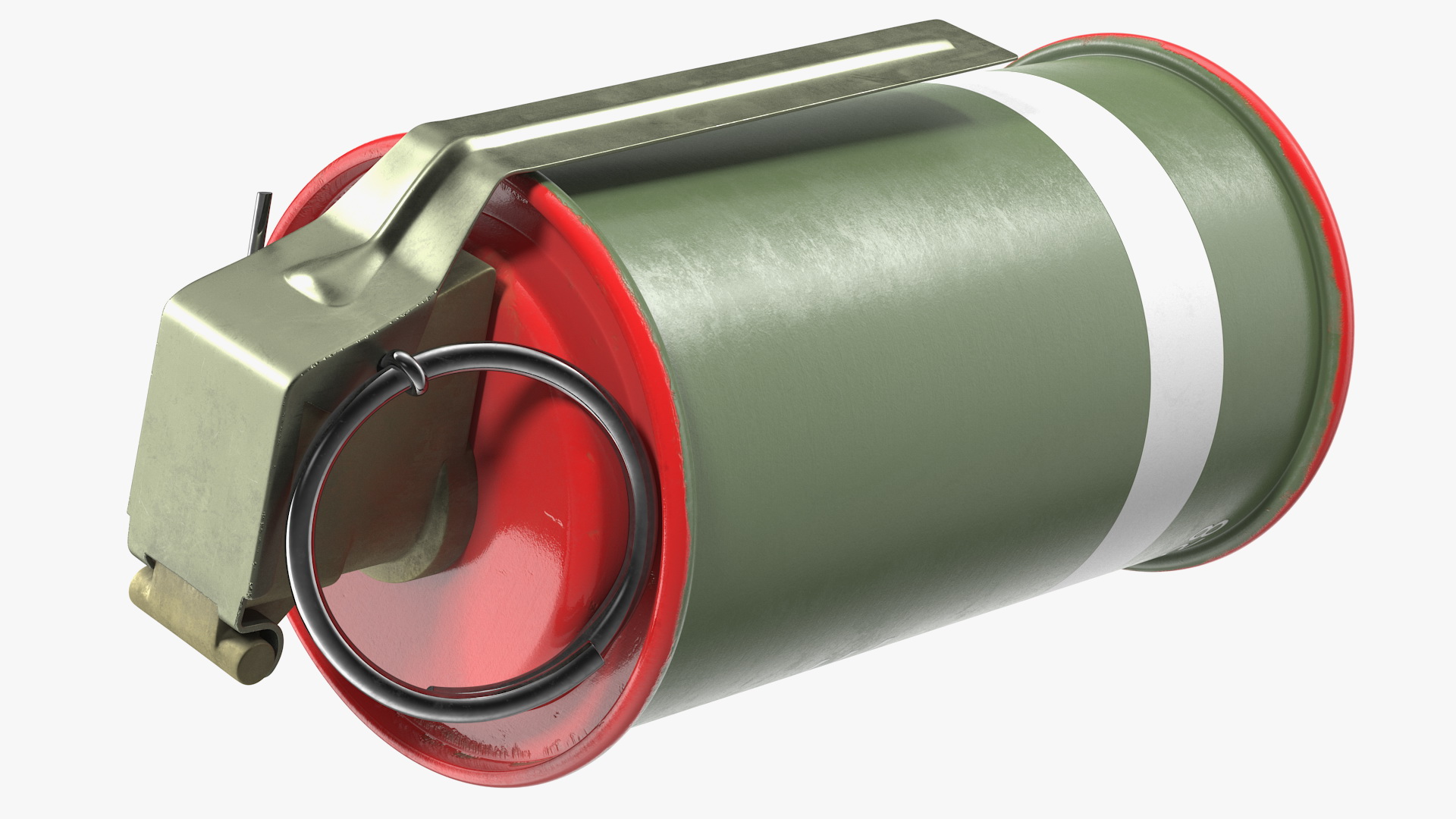 M18 Colored Smoke Grenade Red 3D model