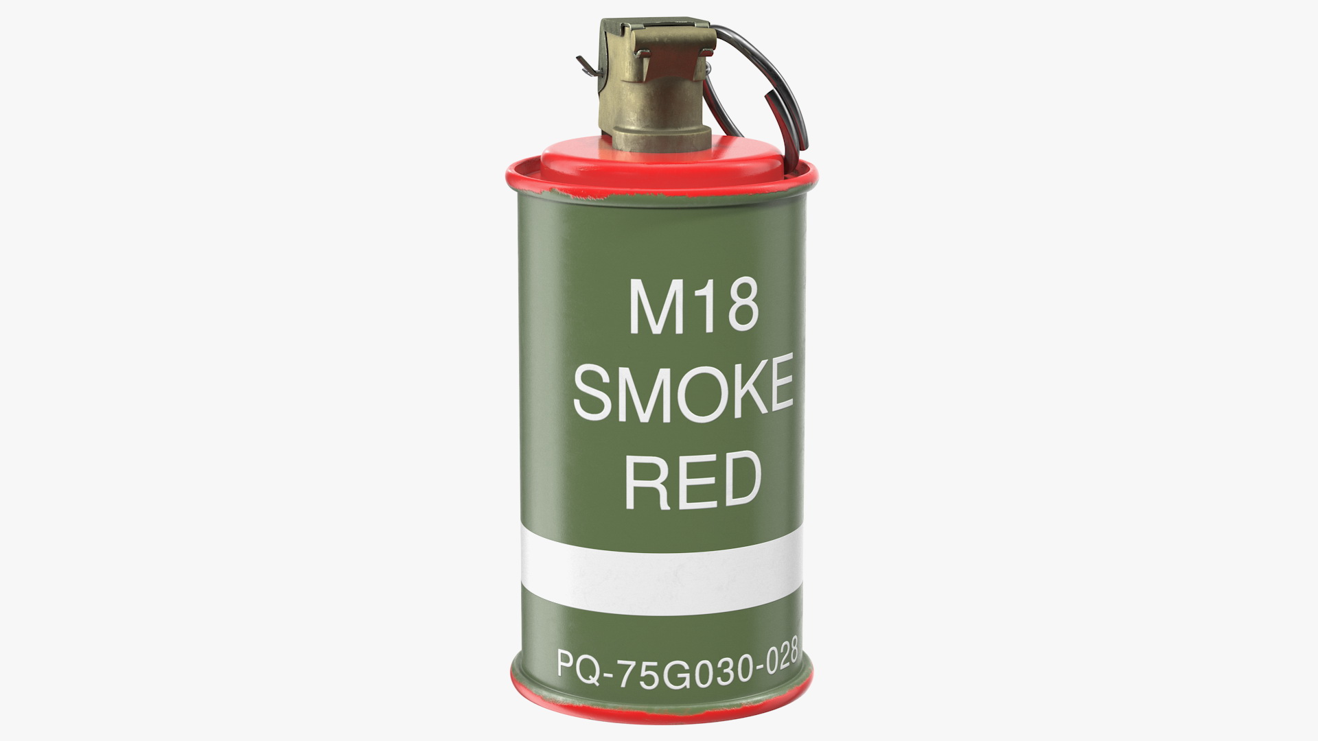 M18 Colored Smoke Grenade Red 3D model