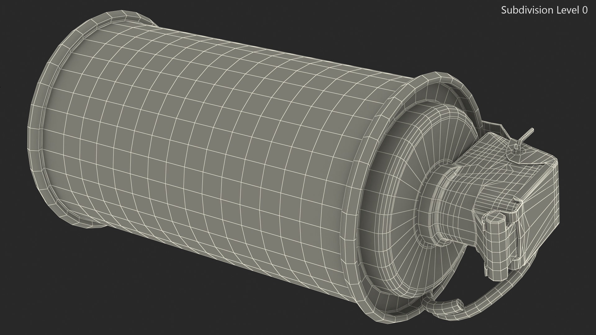 M18 Colored Smoke Grenade Red 3D model