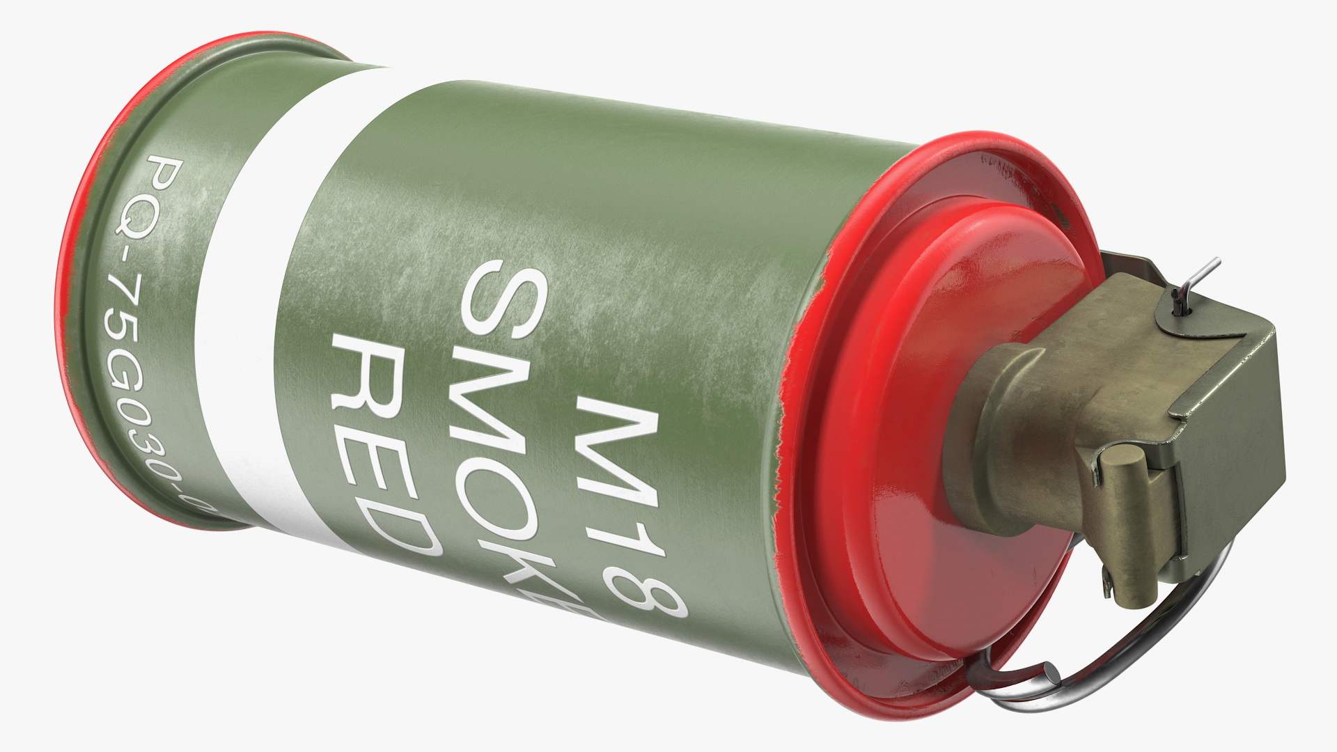 M18 Colored Smoke Grenade Red 3D model