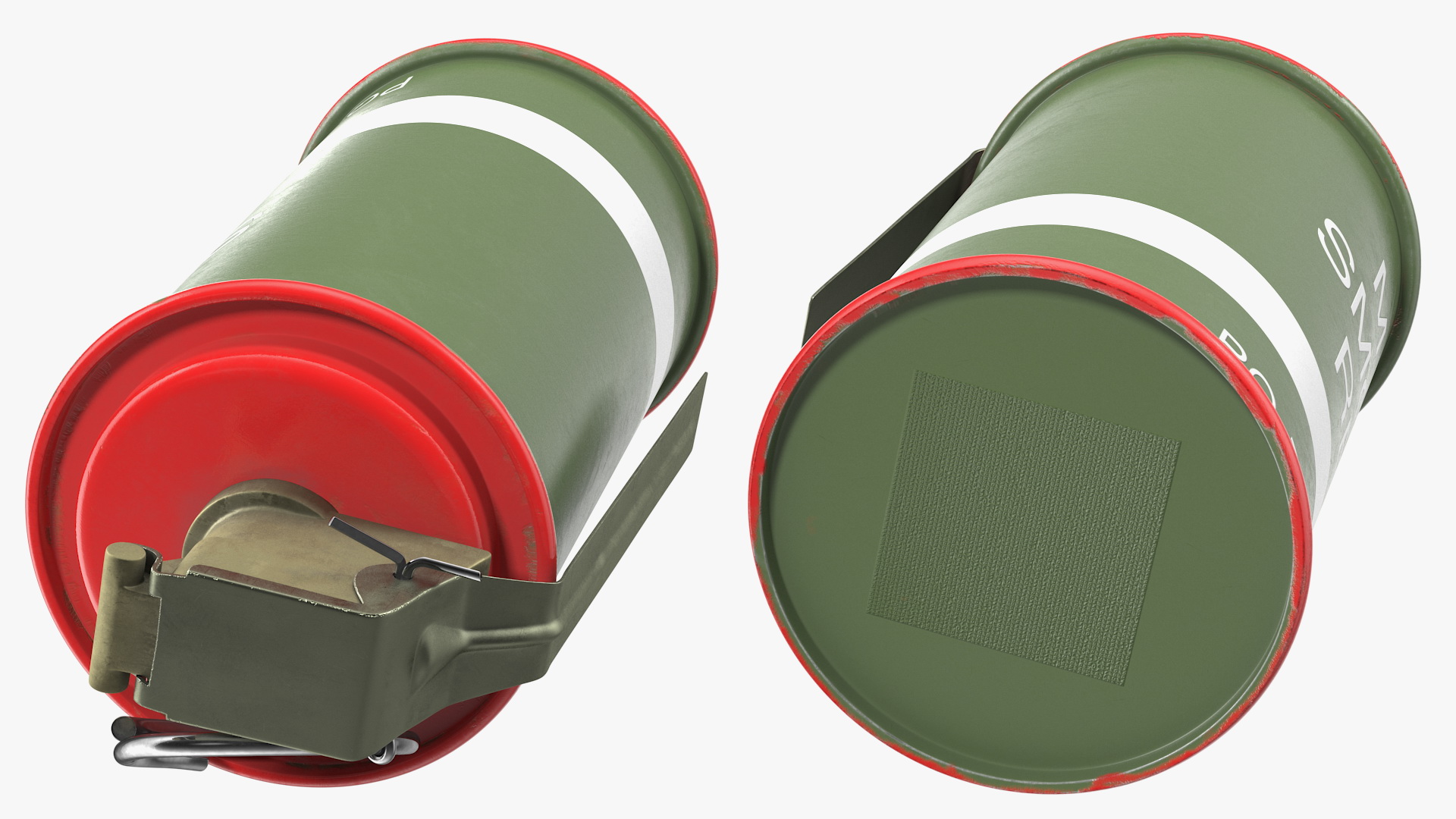 M18 Colored Smoke Grenade Red 3D model