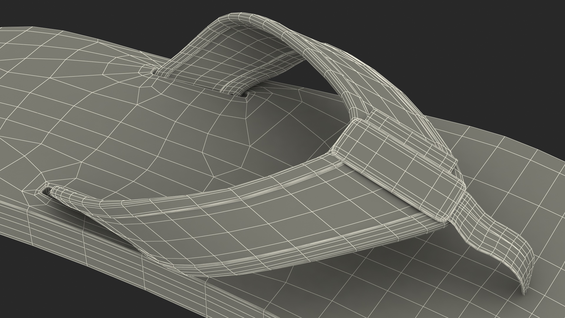 3D model Flip Flops Superdry Black