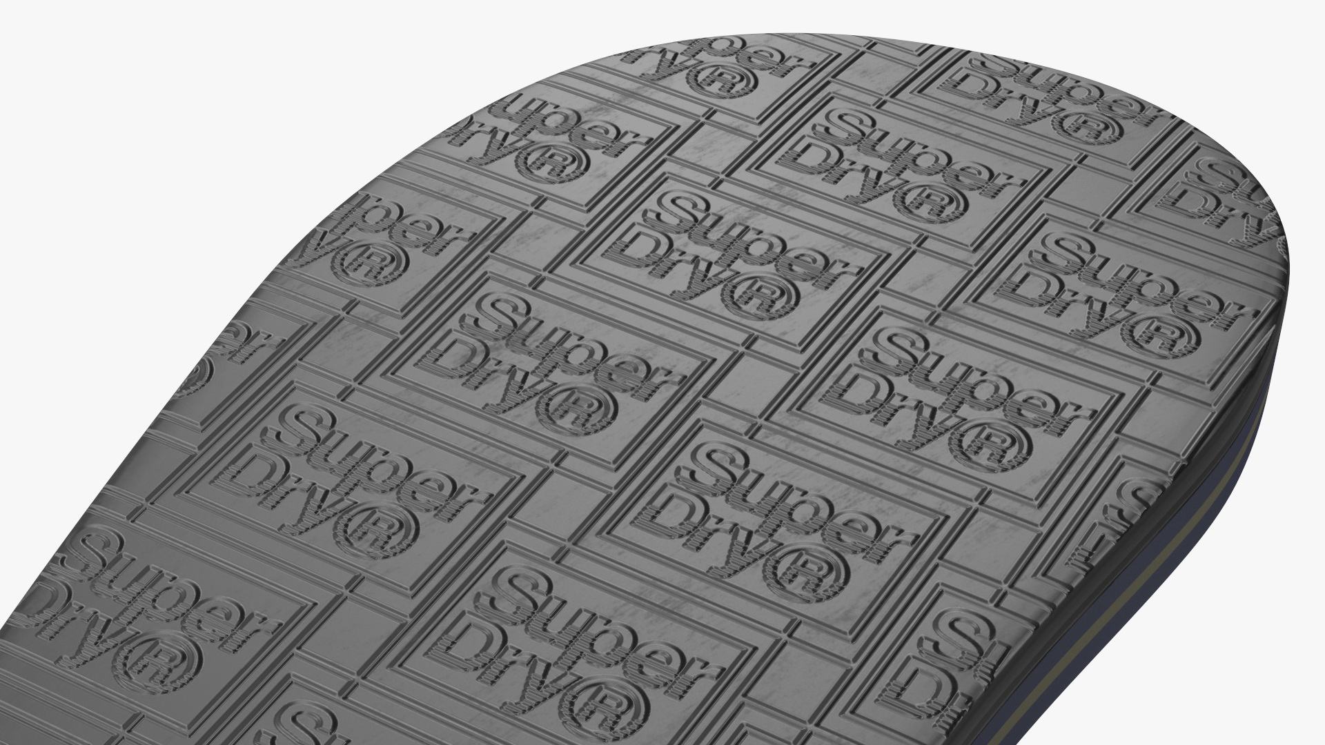 3D model Flip Flops Superdry Black