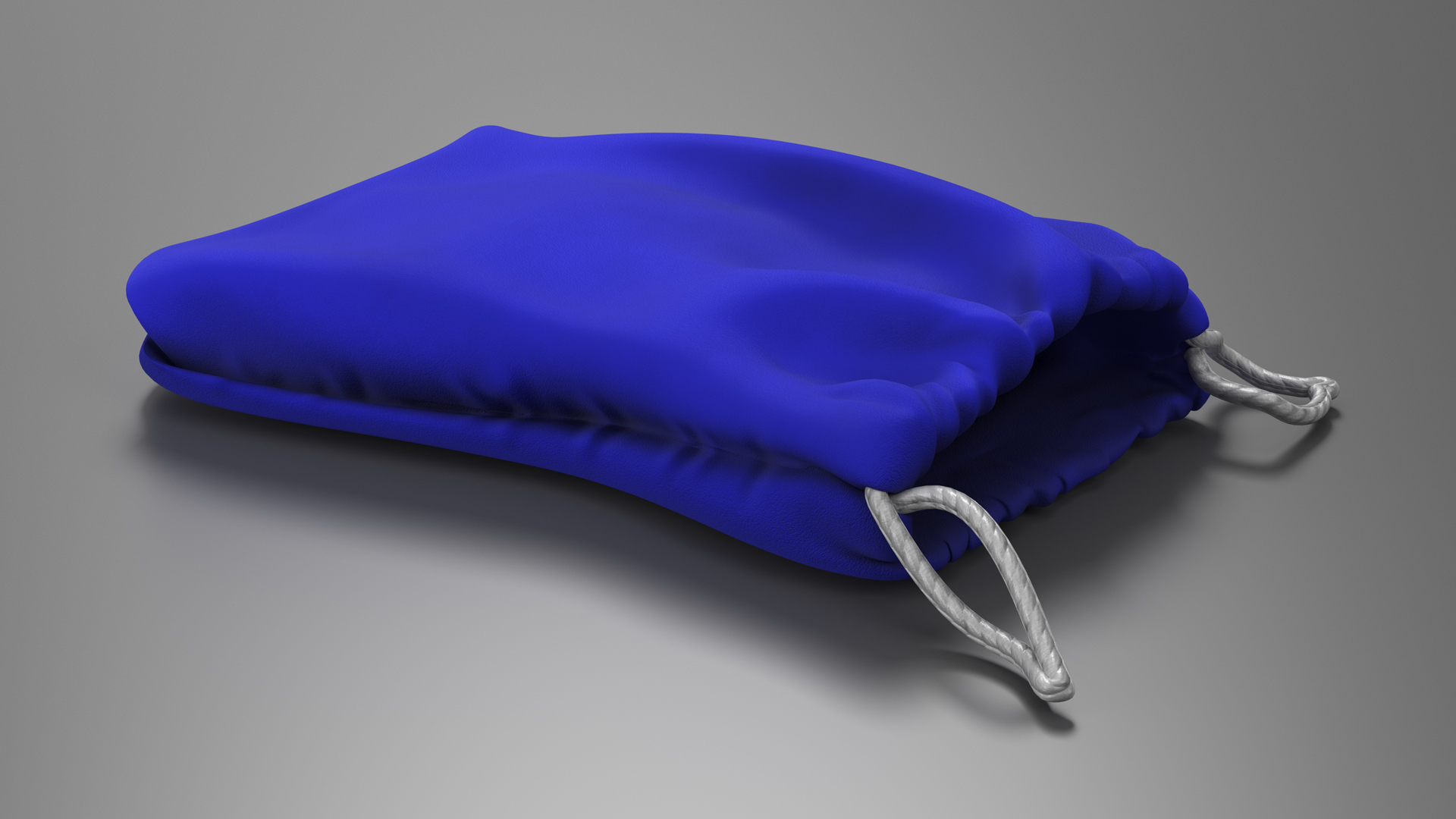 3D Blue Cloth Pouch