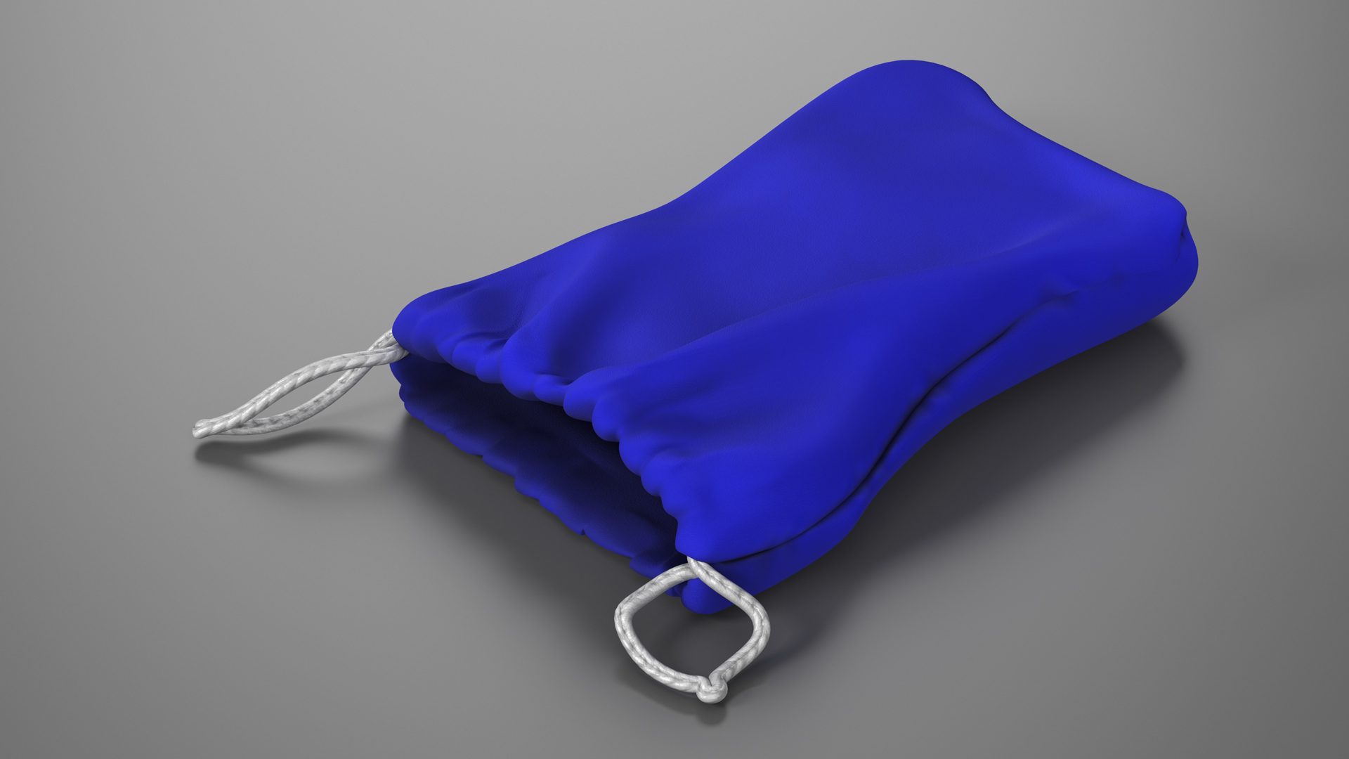 3D Blue Cloth Pouch
