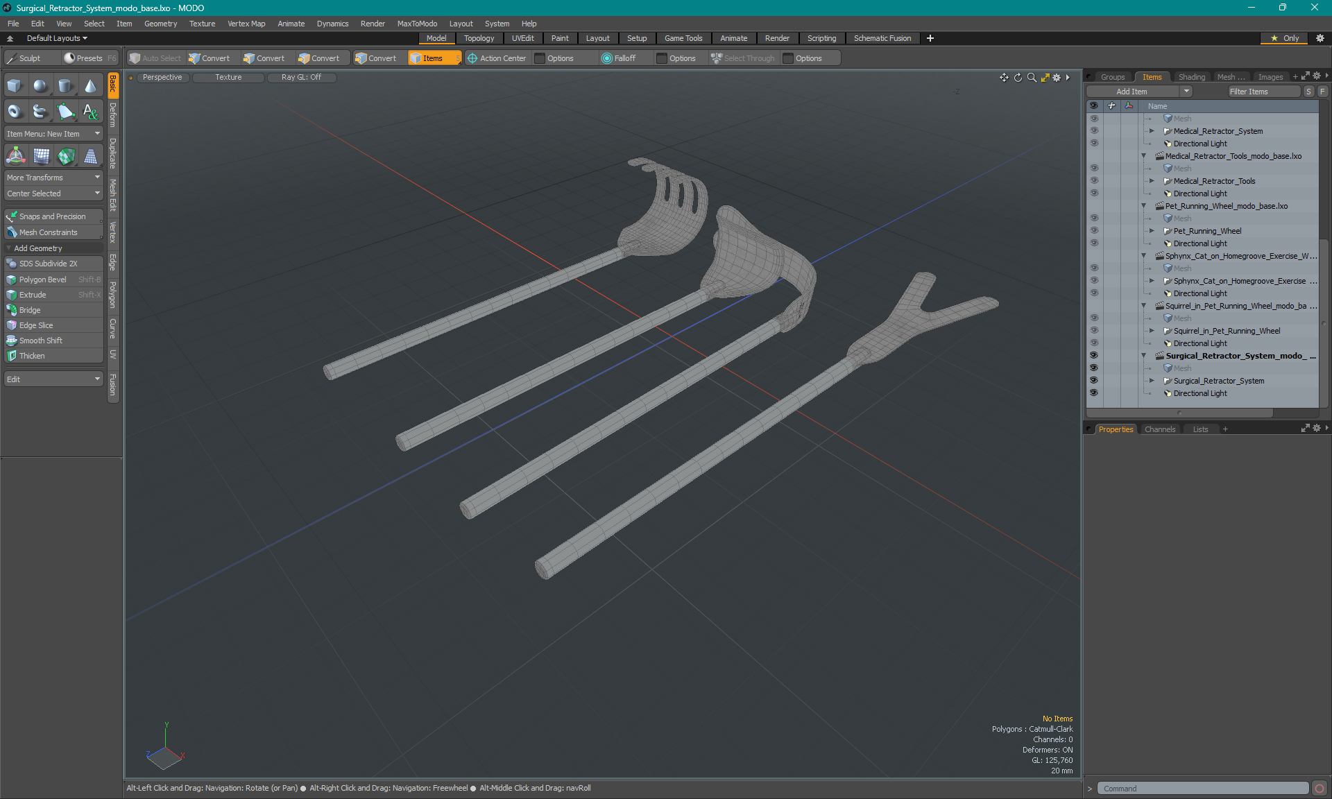 3D model Surgical Retractor System