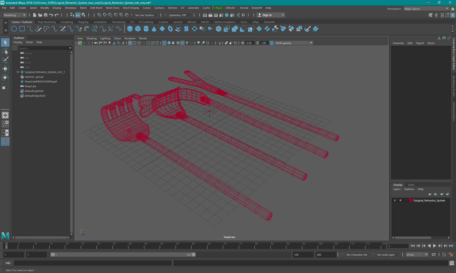 3D model Surgical Retractor System