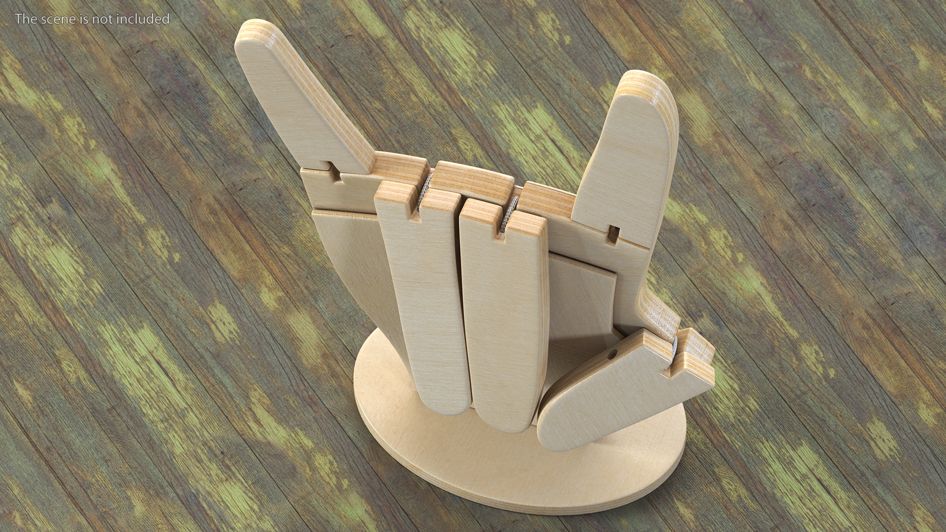 3D Heavy Metal Hand Symbol model