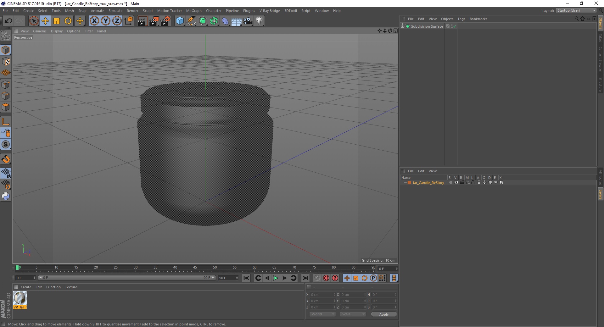 3D Jar Candle ReStory model