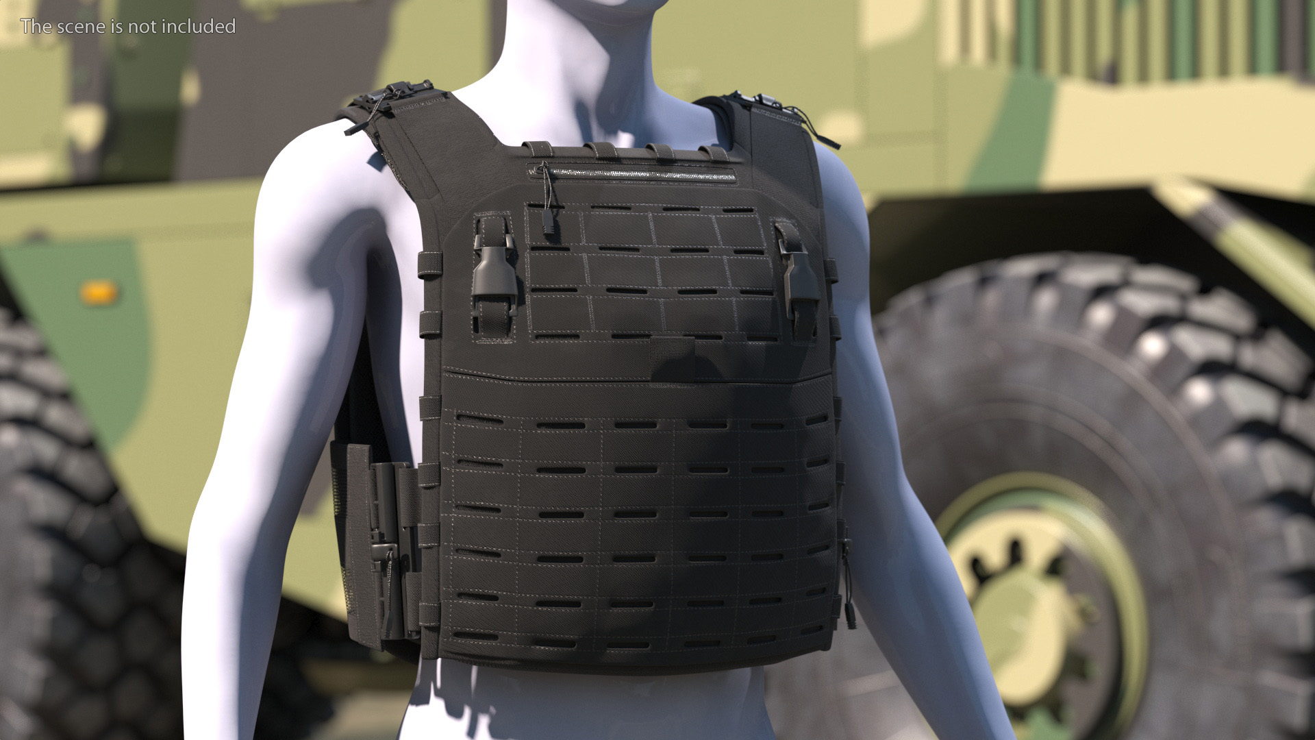 3D Plate Carrier Ballistic Vest model
