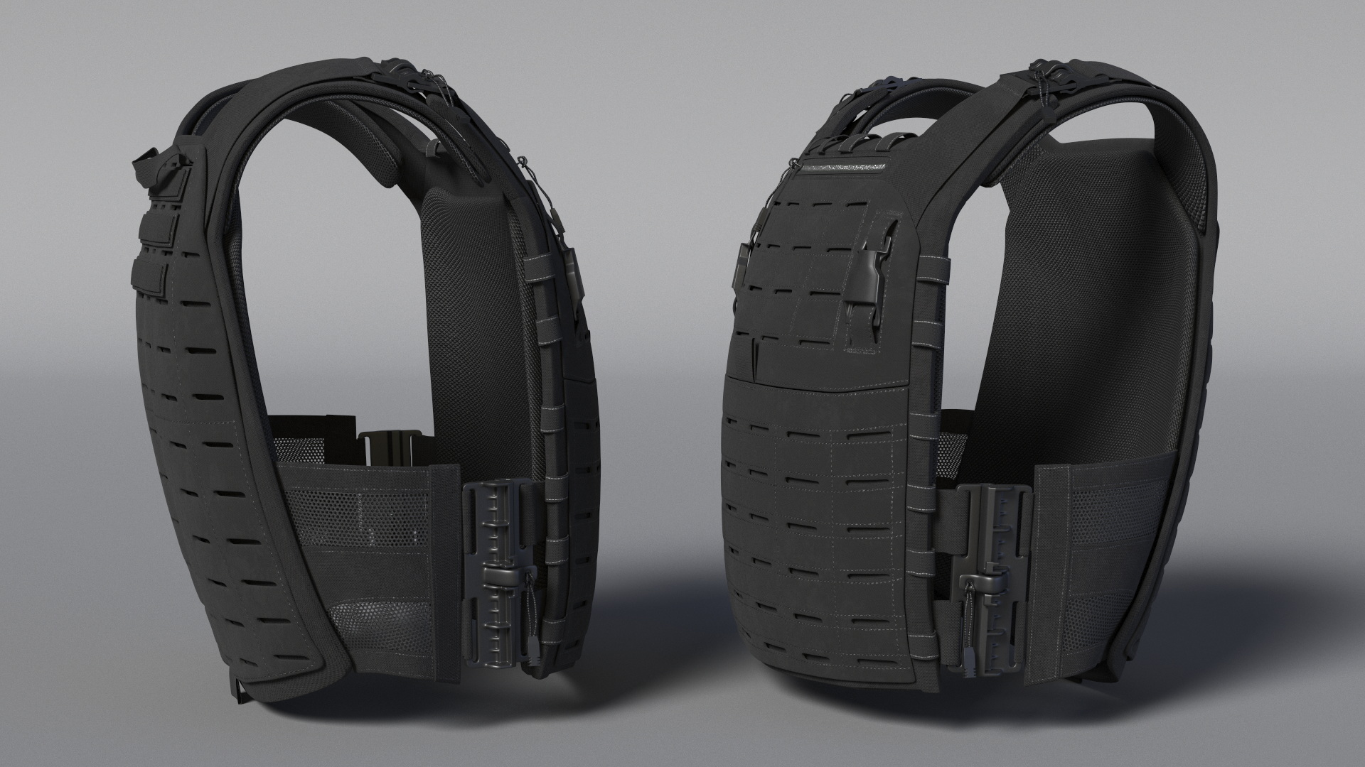 3D Plate Carrier Ballistic Vest model