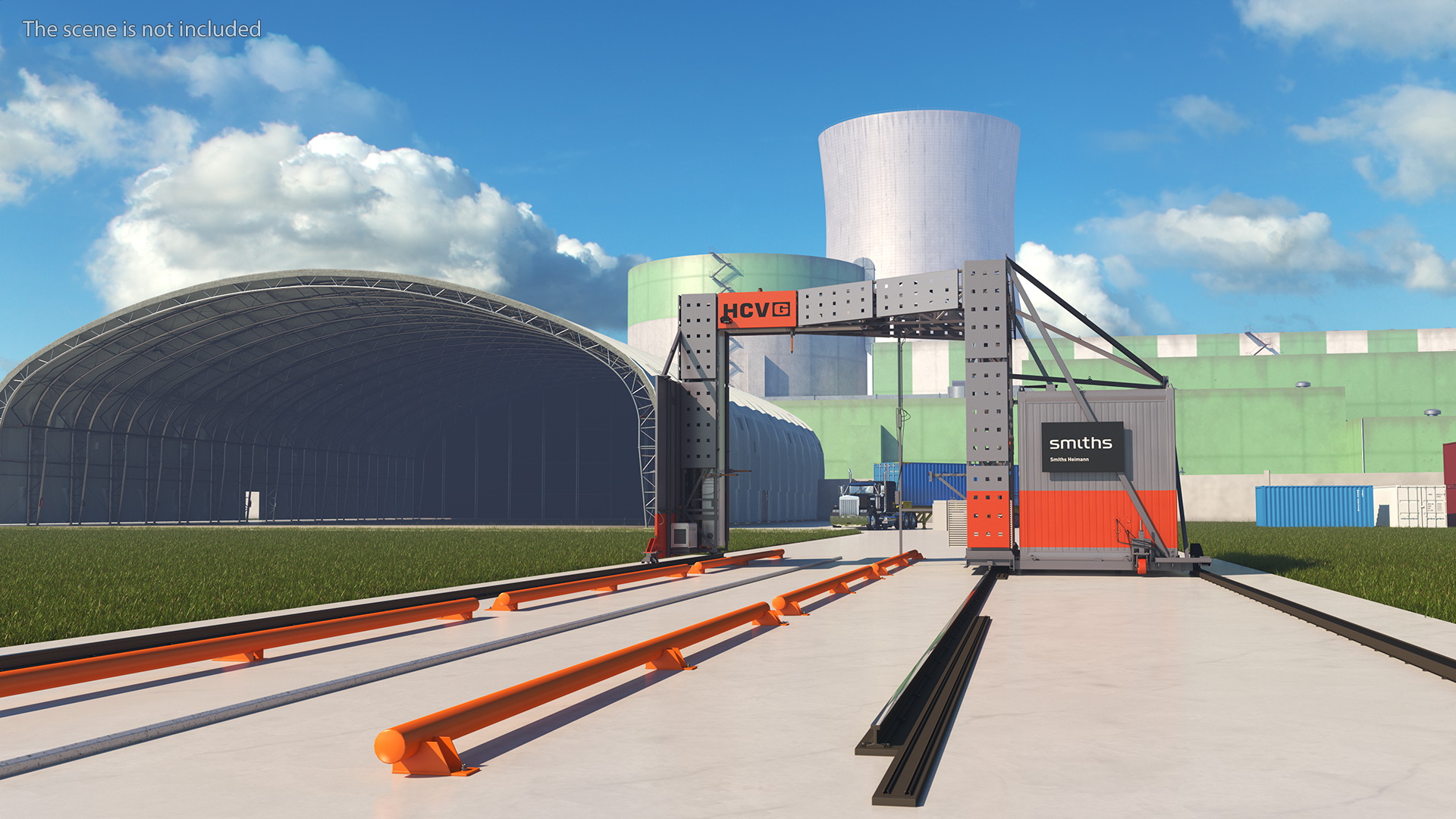 Smiths Detection Freight Scanner HCVG Rigged 3D model