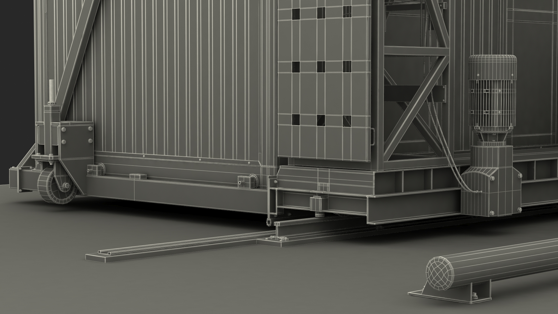 Smiths Detection Freight Scanner HCVG Rigged 3D model
