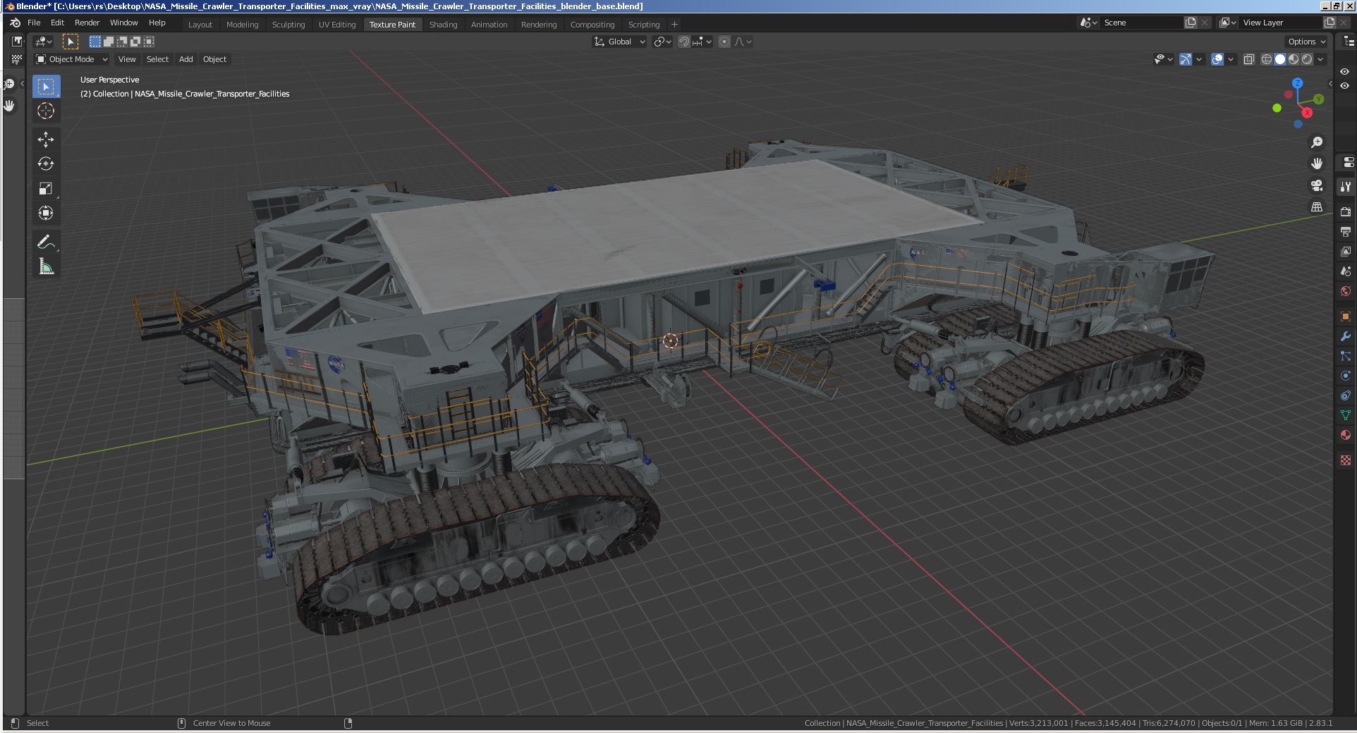 3D NASA Missile Crawler Transporter Facilities model