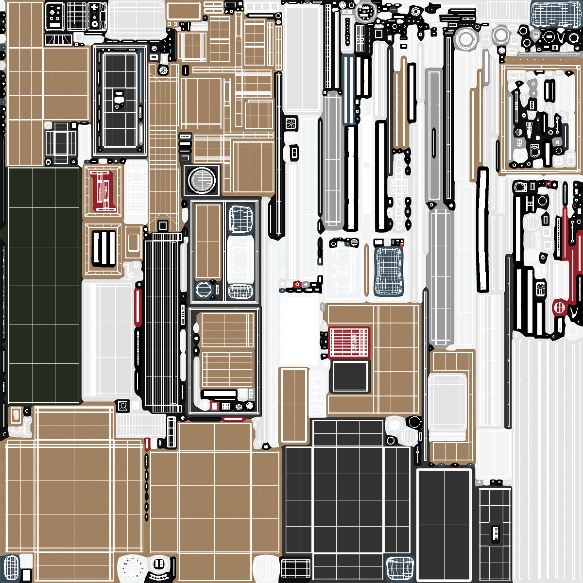 3D Modern School Laboratory Interior model