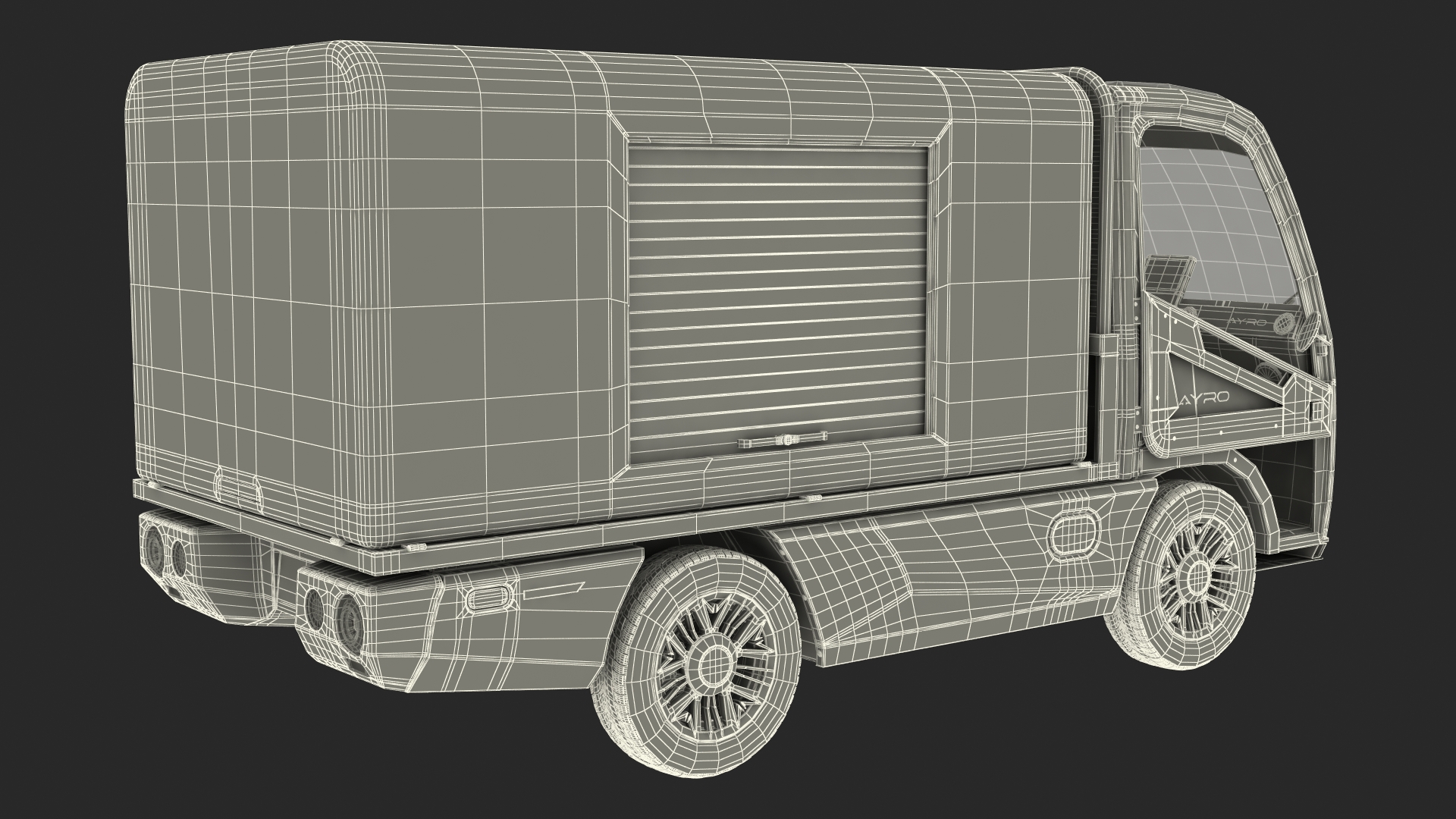 AYRO Vanish Electric Mini Box Truck Rigged 3D