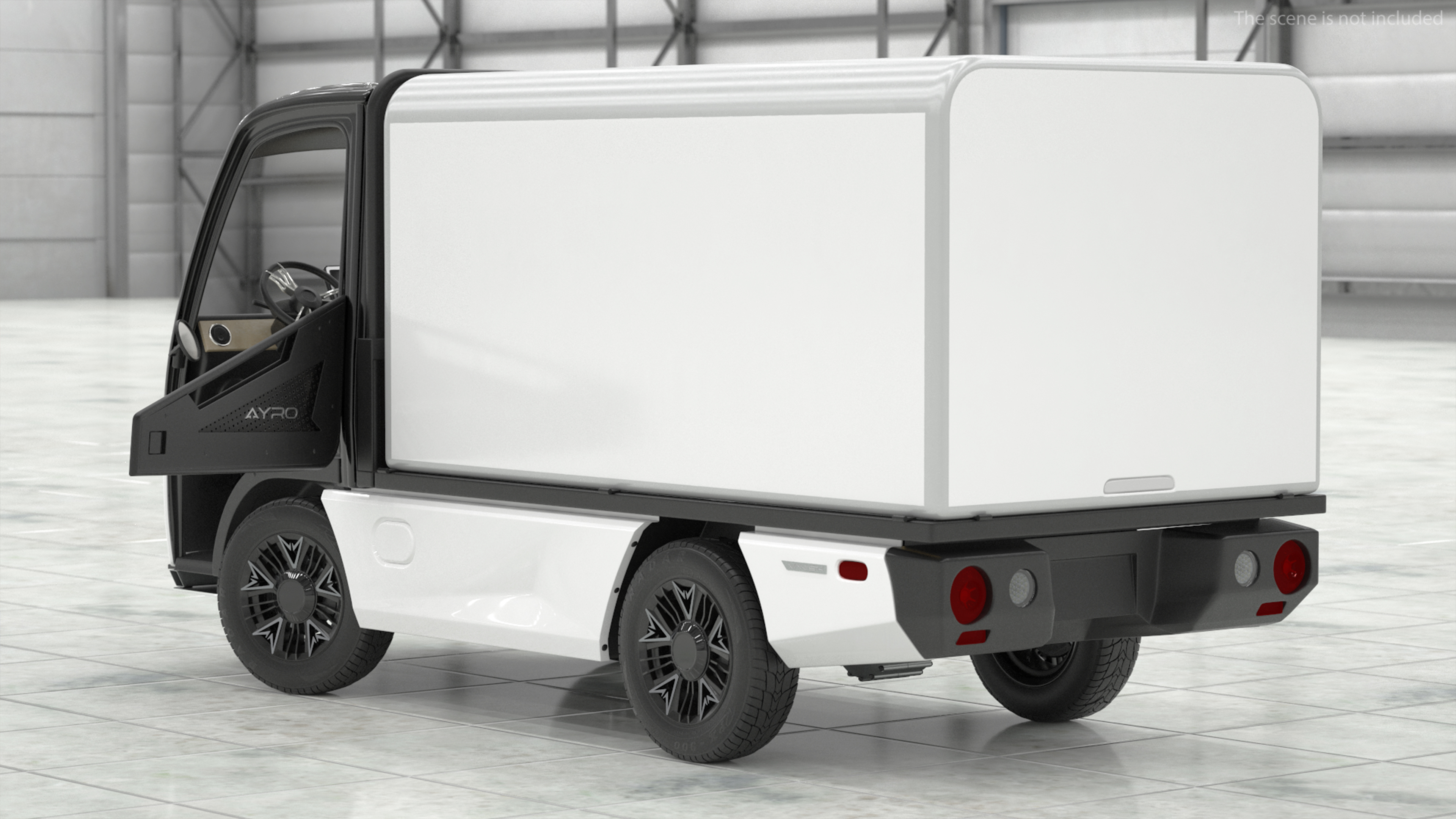 AYRO Vanish Electric Mini Box Truck Rigged 3D
