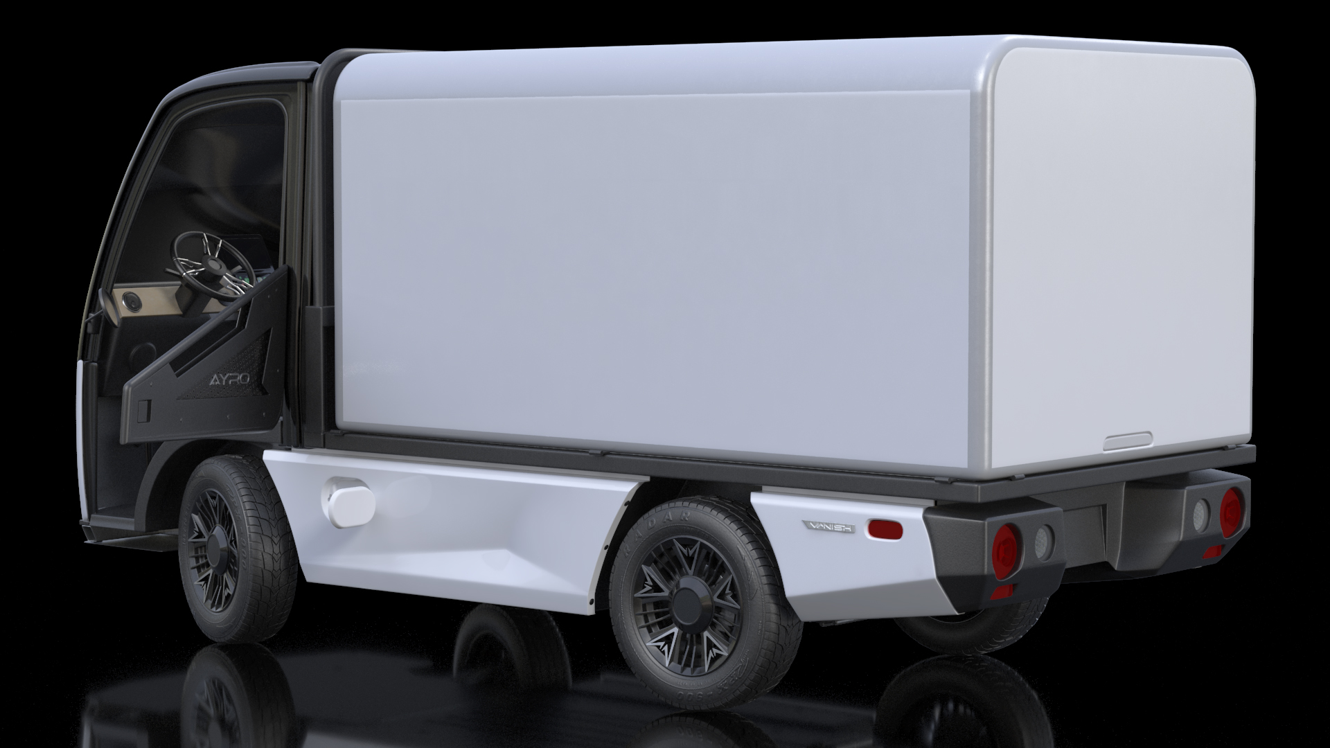 AYRO Vanish Electric Mini Box Truck Rigged 3D