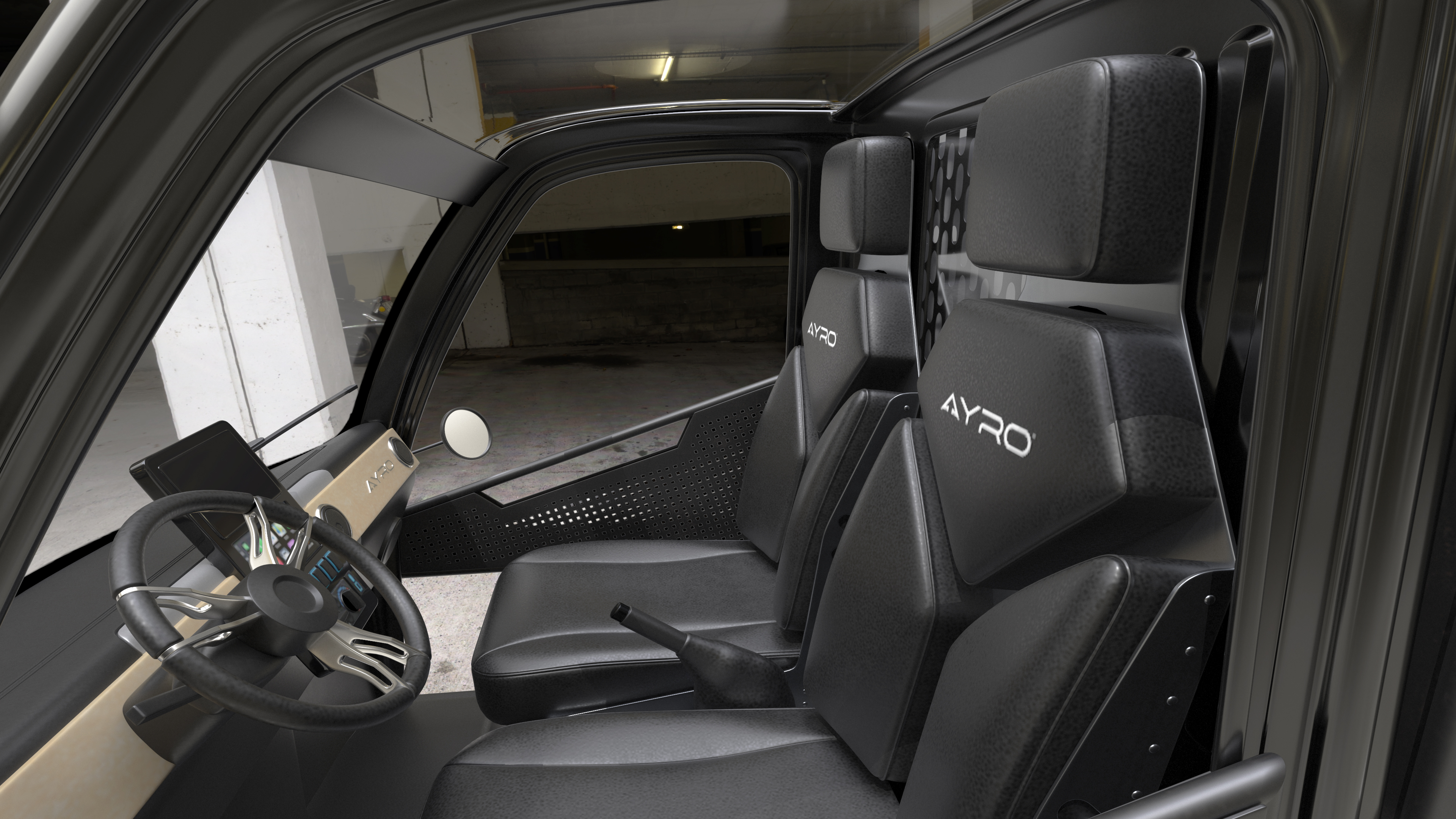 AYRO Vanish Electric Mini Box Truck Rigged 3D