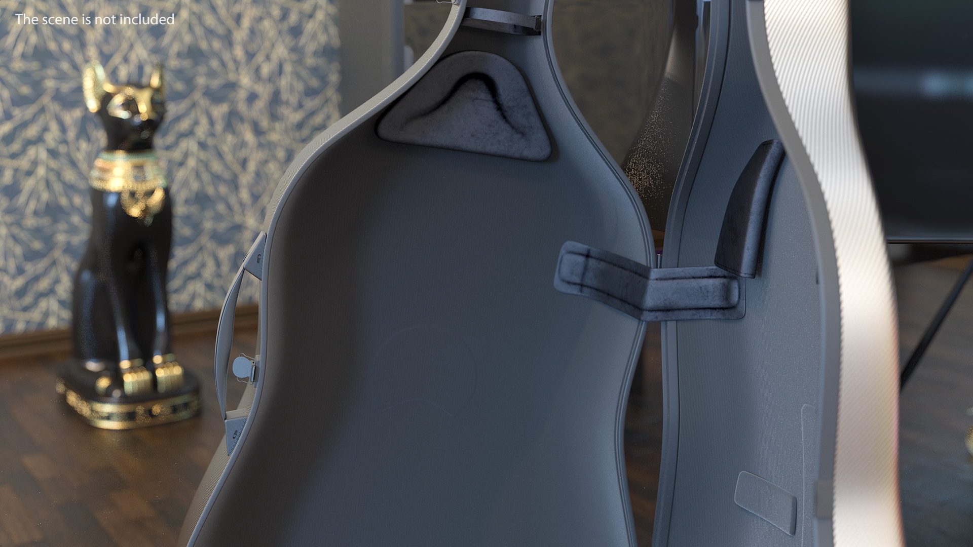 Open Carbon Cello Case 3D