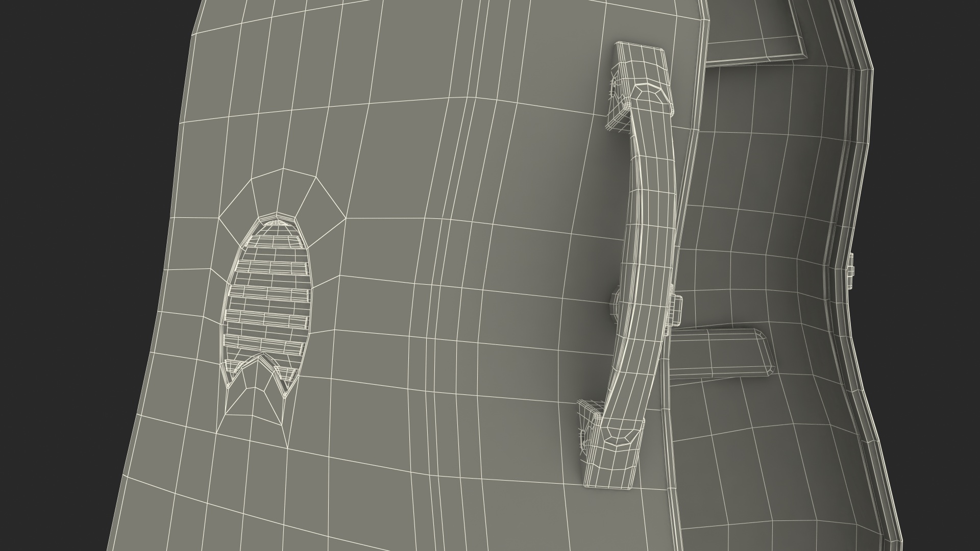 Open Carbon Cello Case 3D