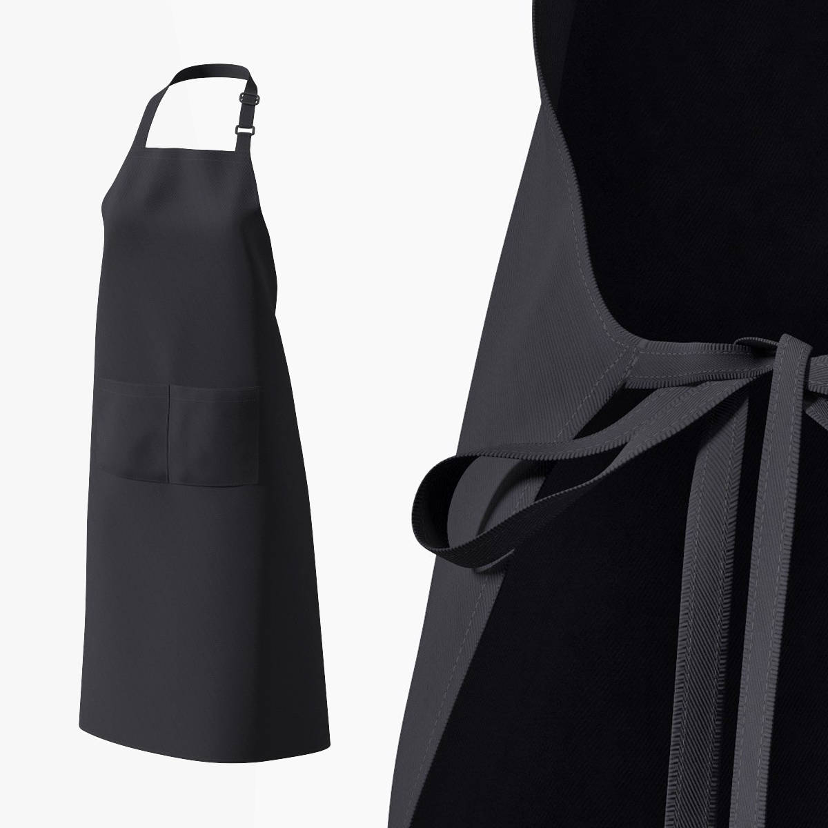 Black Cooking Apron