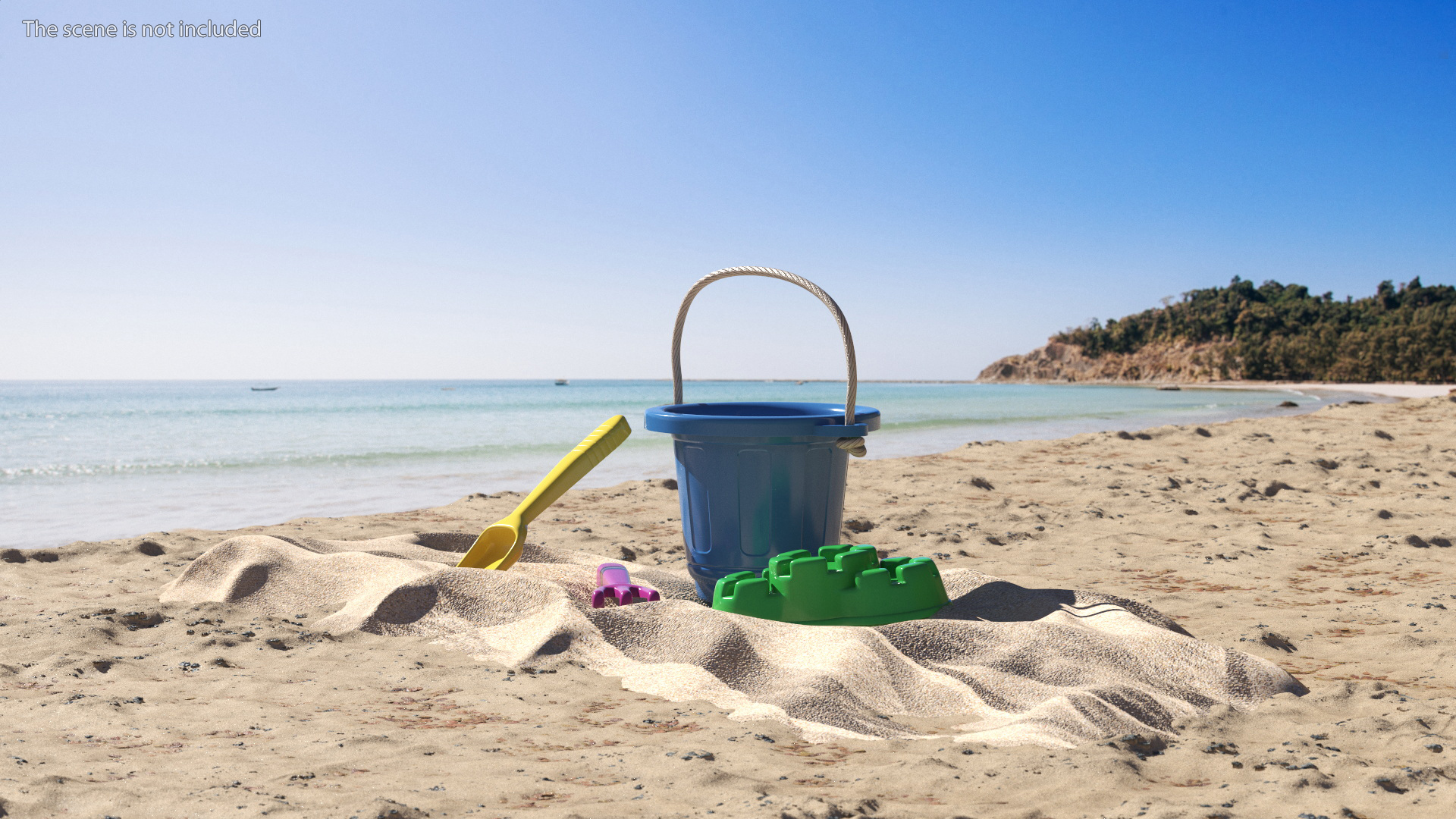 Beach Sand Toys Set 3D model