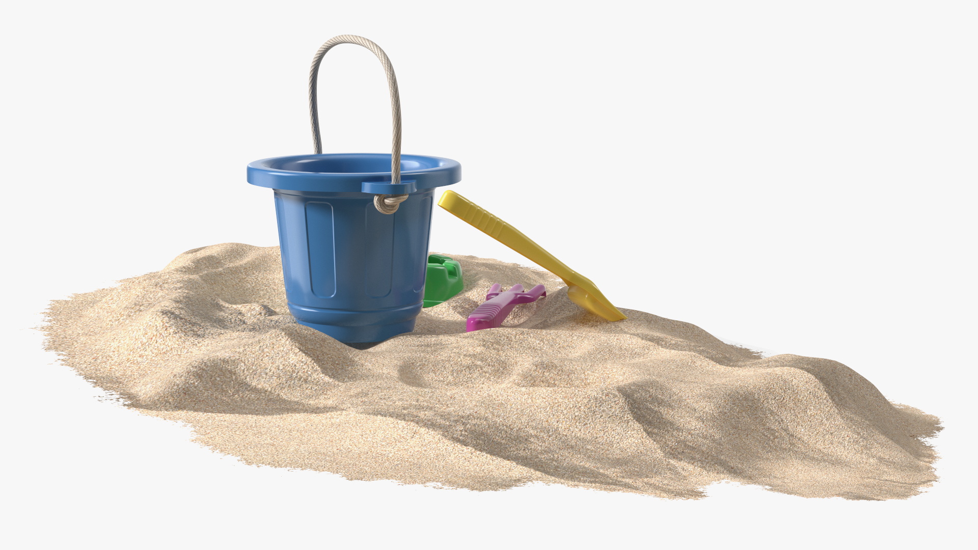 Beach Sand Toys Set 3D model