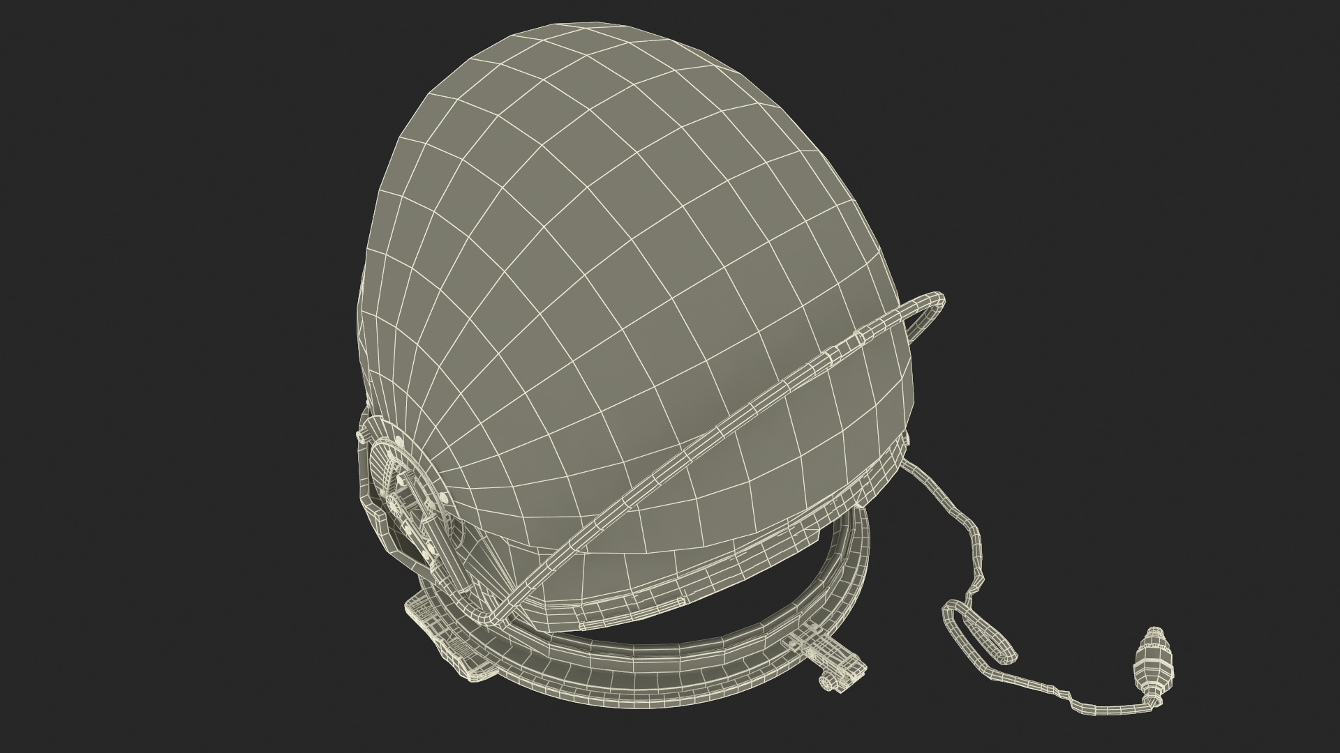3D Astronaut Helmet Rigged model