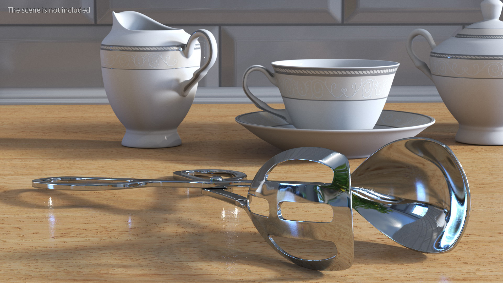 Serving Tongs Stainless Steel 3D model