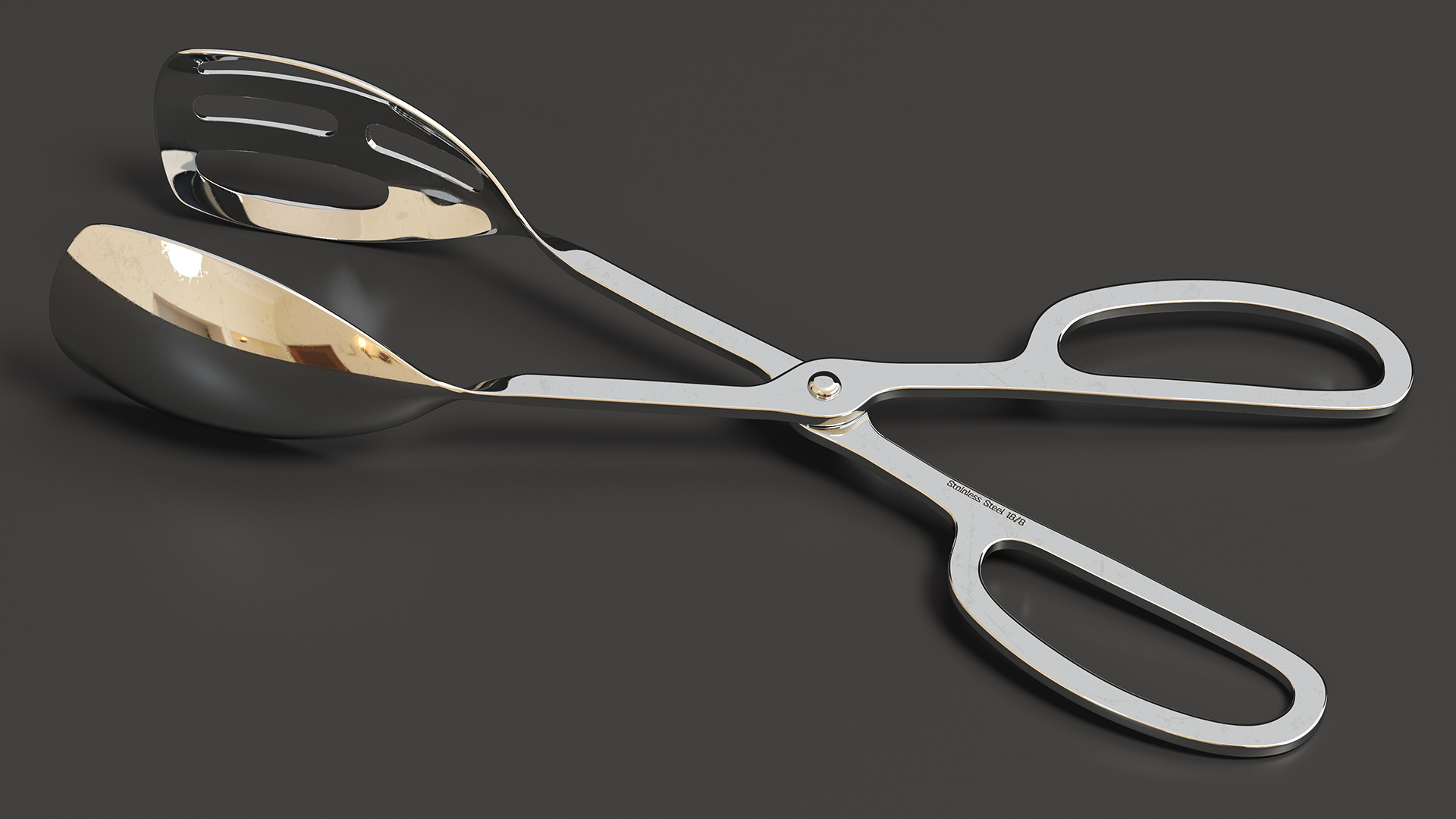 Serving Tongs Stainless Steel 3D model