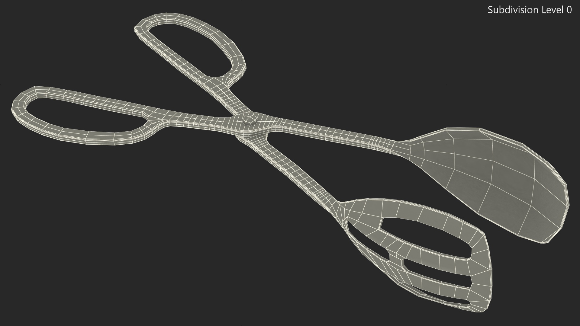 Serving Tongs Stainless Steel 3D model