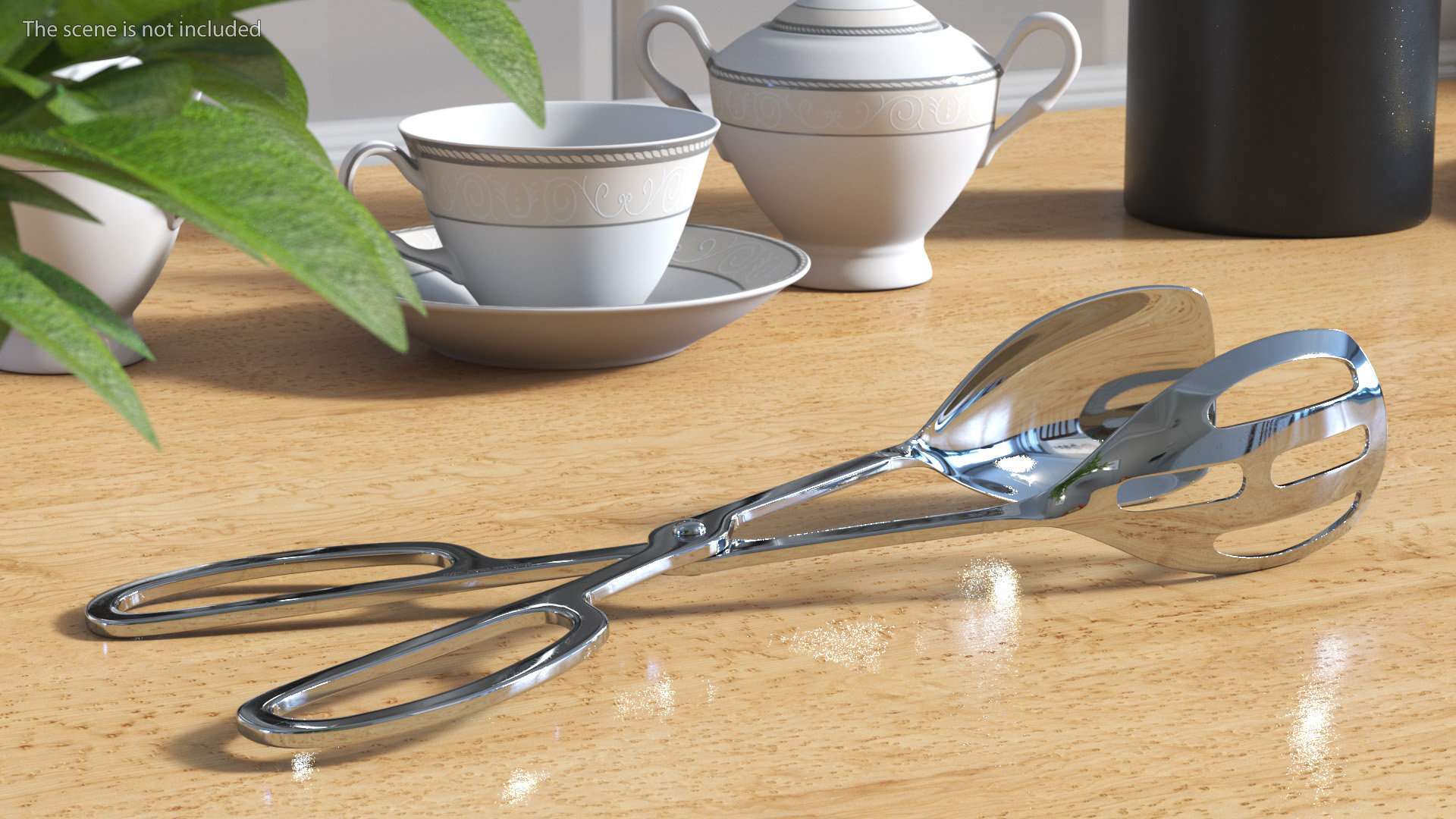 Serving Tongs Stainless Steel 3D model